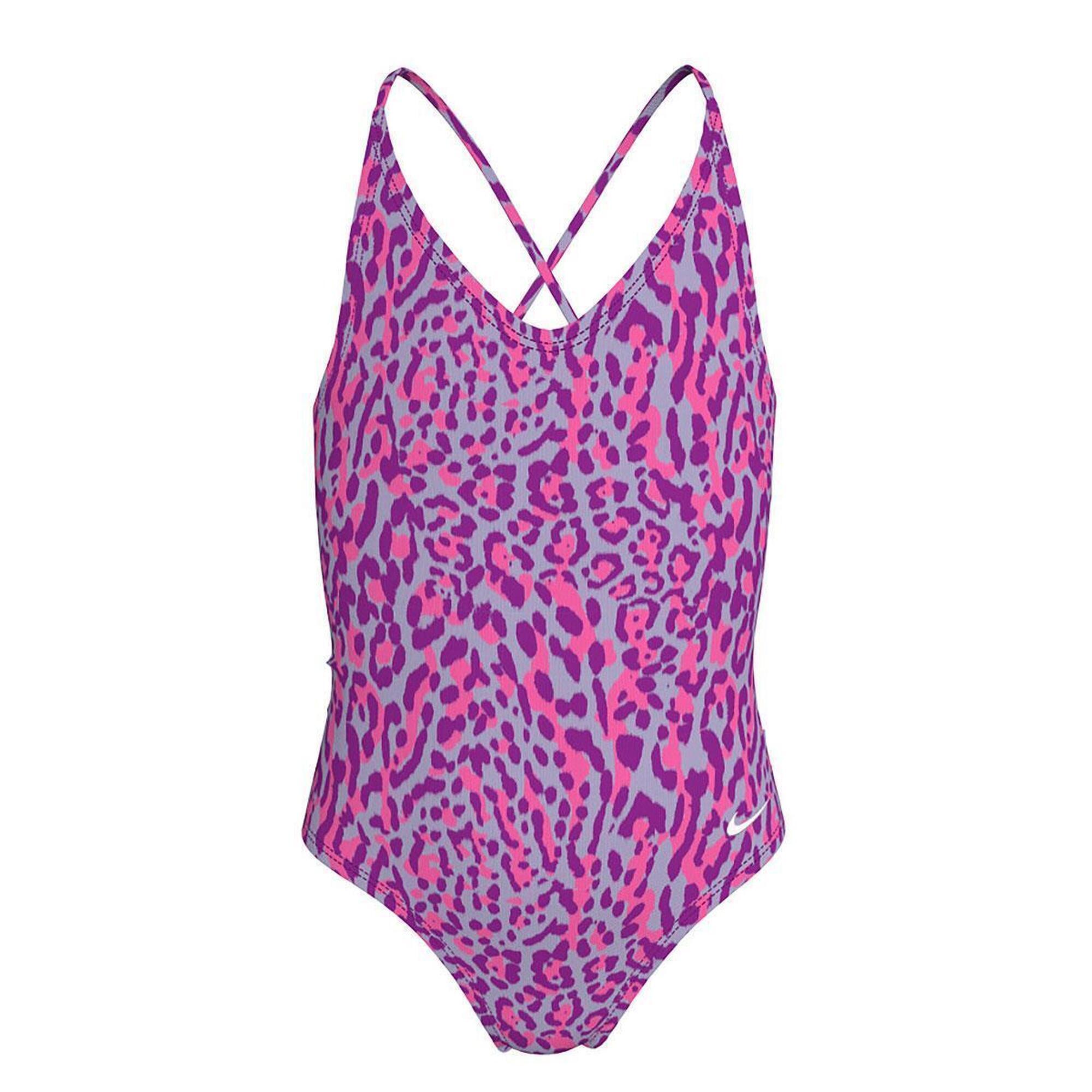 Strój pływacki jednoczęściowy dziecięcy Nike Wild Lace Up
