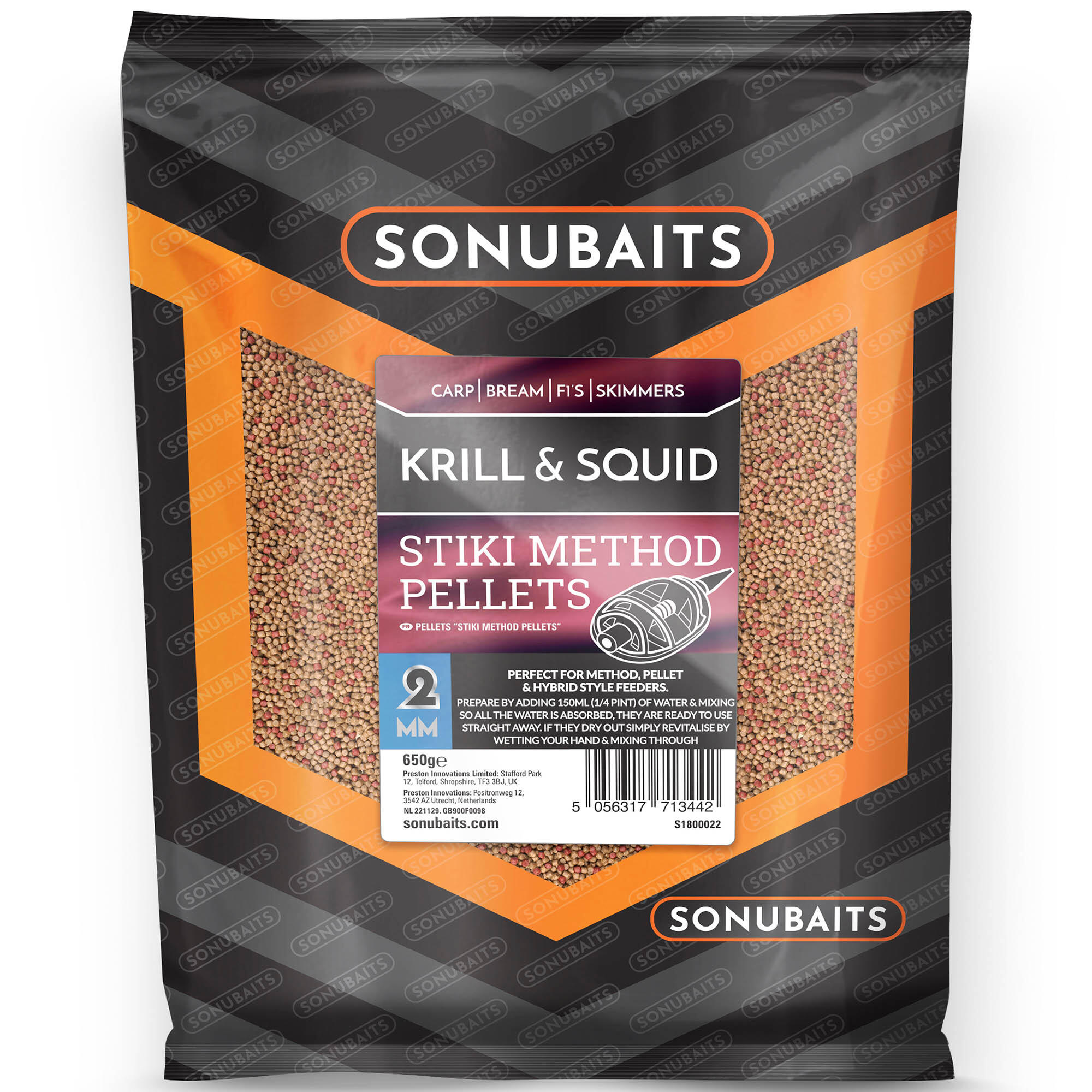 Pellet Zanętowy Sonubaits Stiki Method - Krill & Squid 2Mm 650G