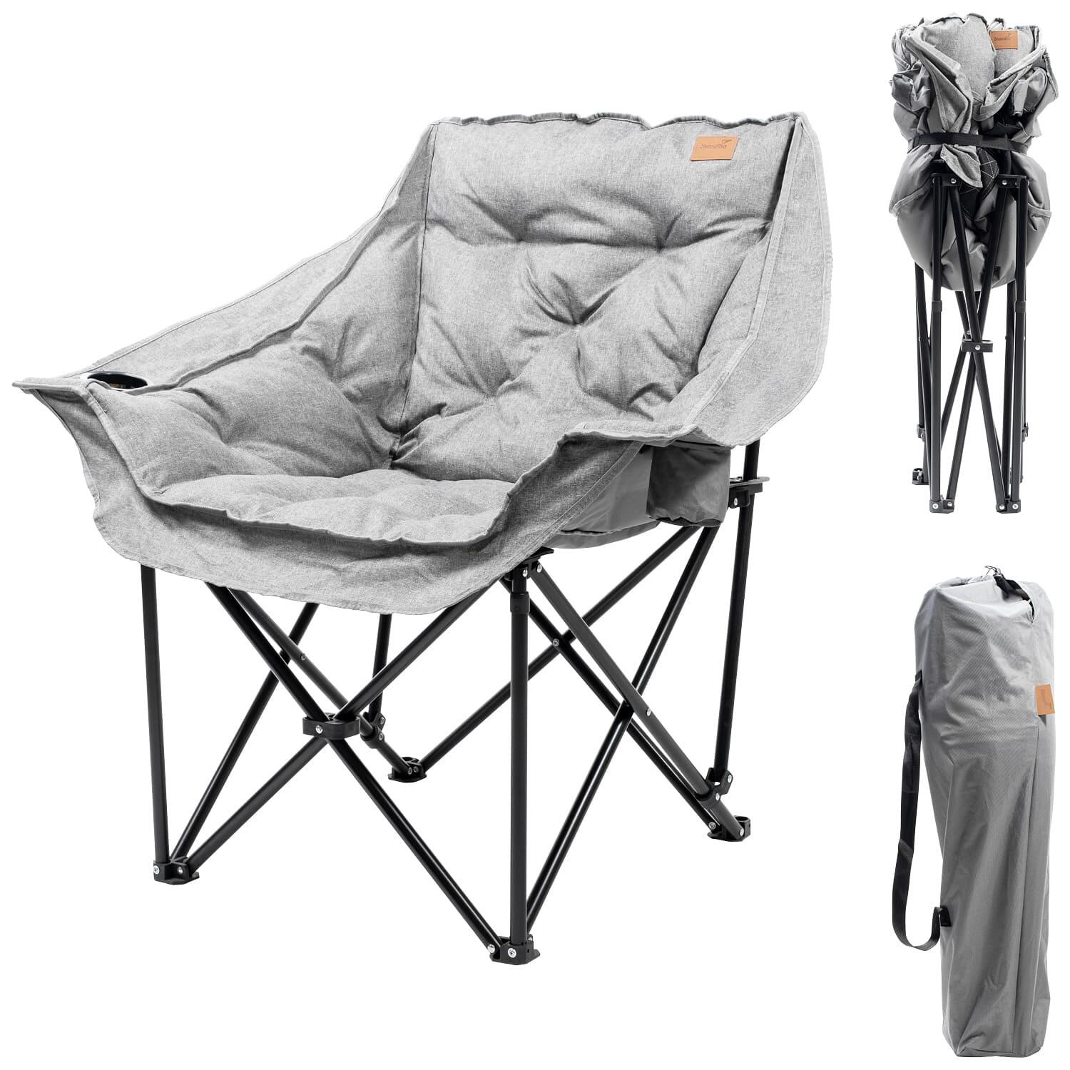 Krzesło kempingowe, turystyczne, składane Aukra, do 180 kg, z torbą