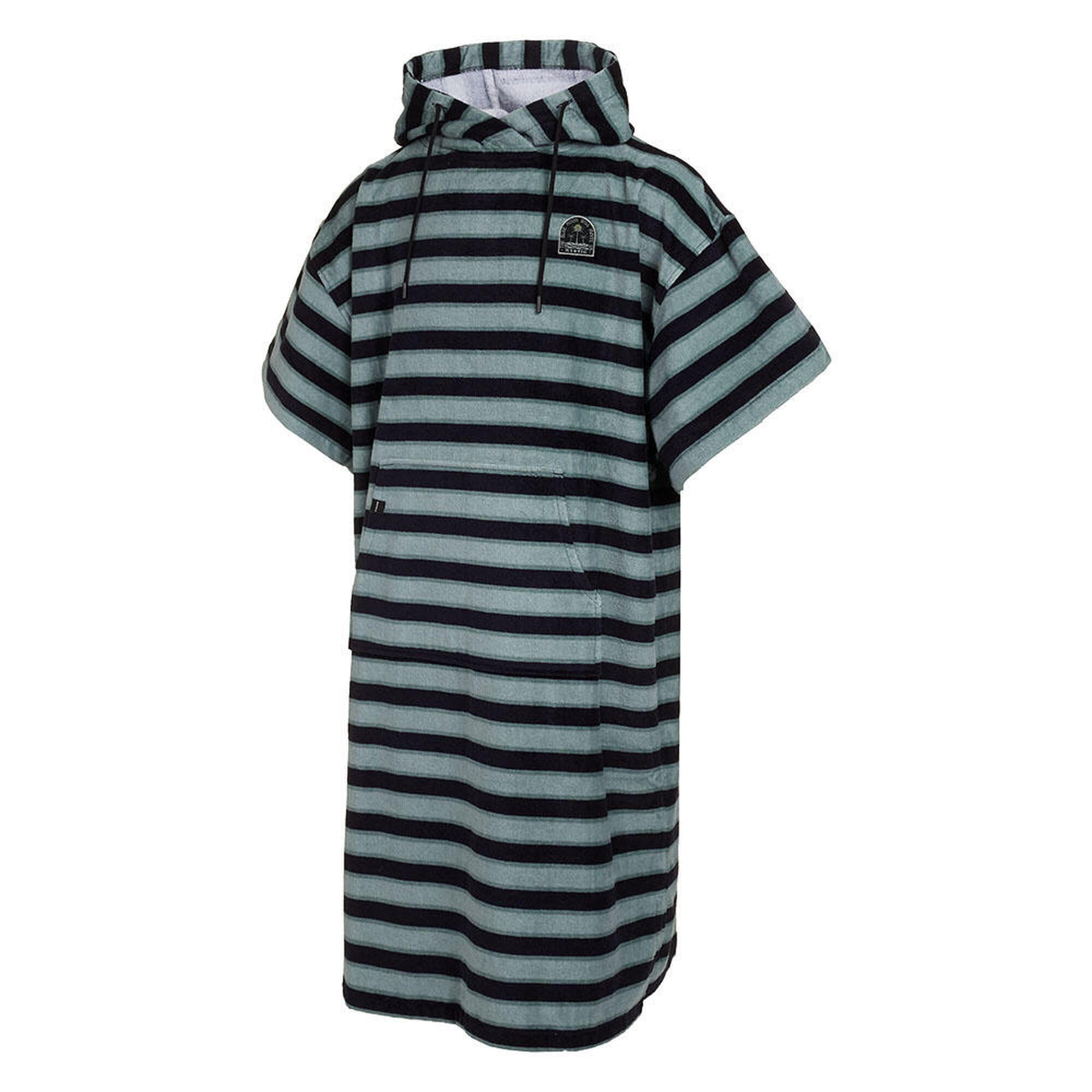 Poncho Mystic Velours AOP Grey Blue