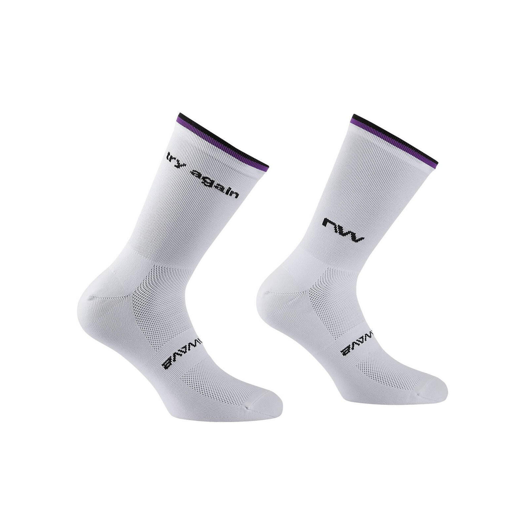 Skarpety rowerowe NORTHWAVE Try Again Sock biały