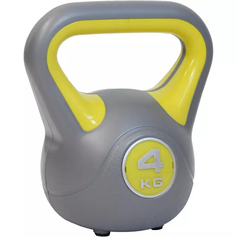 Kettlebell Aktivsport 4 kg z plastikową powłoką
