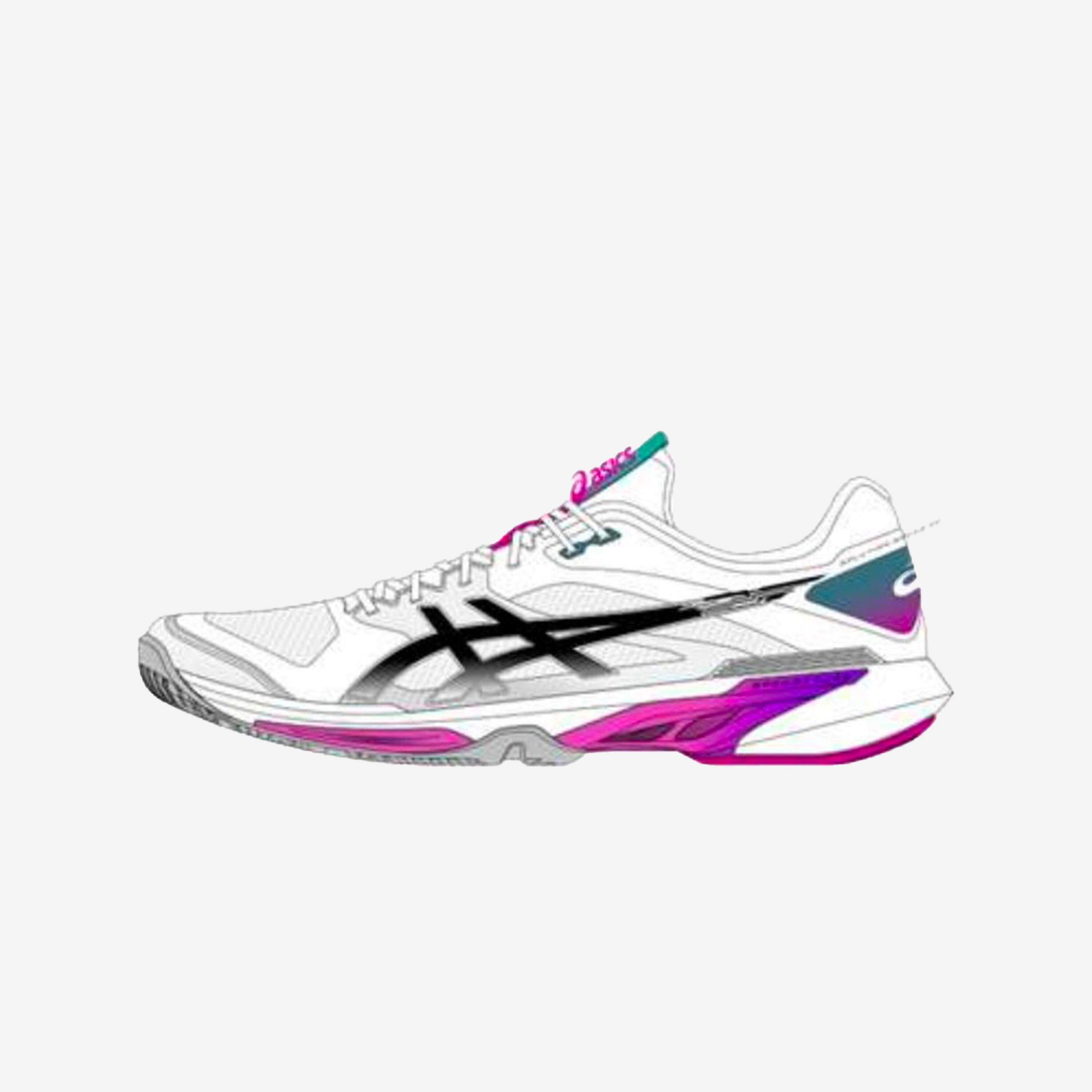 Buty tenisowe męskie ASICS Solution Speed FF 4 na korty ziemne