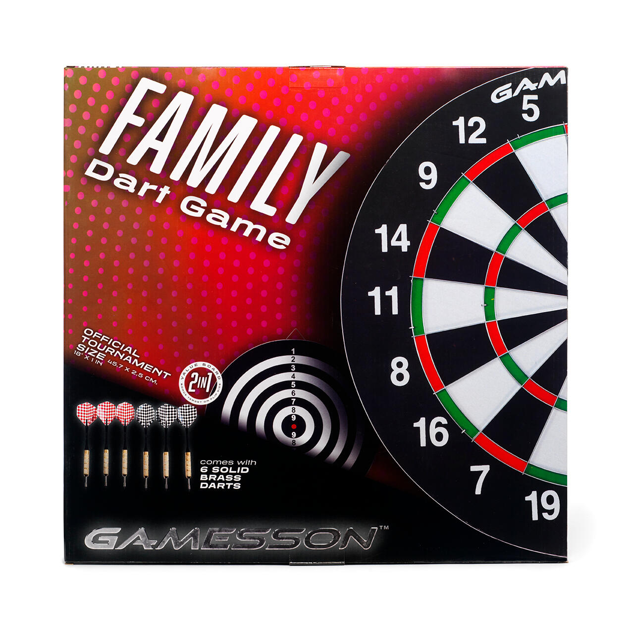 Tarcza do darta z metalowymi rzutkami STEELTIP Gamesson