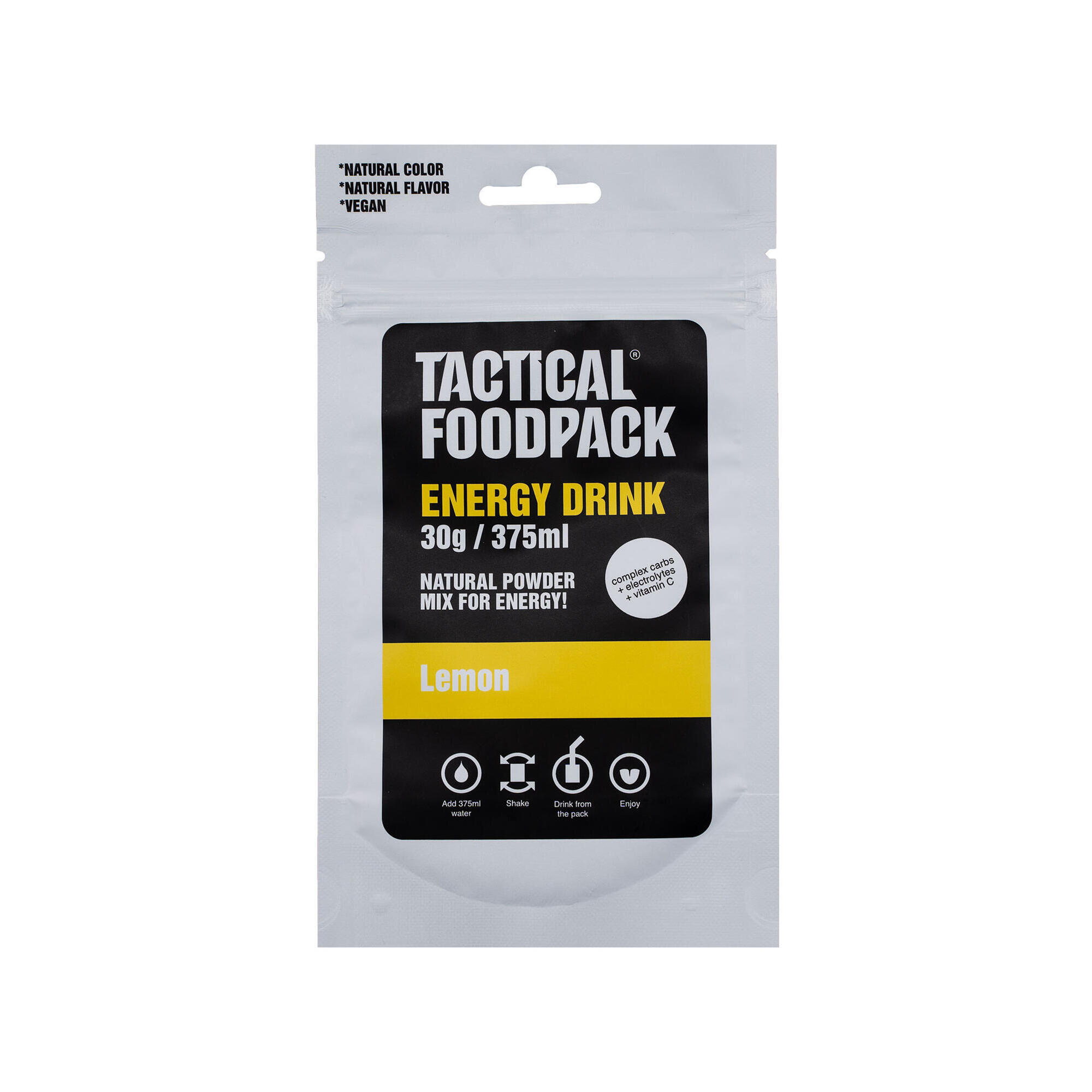 Napój energetyczny Tactical Foodpack Energy Drink 375 ml - lemon