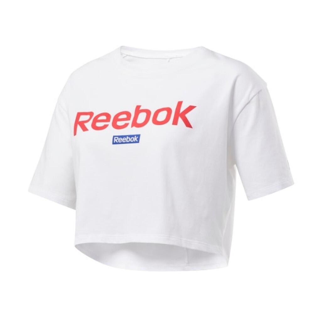 Koszulka sportowa damska Reebok Linear Logo Crop Tee