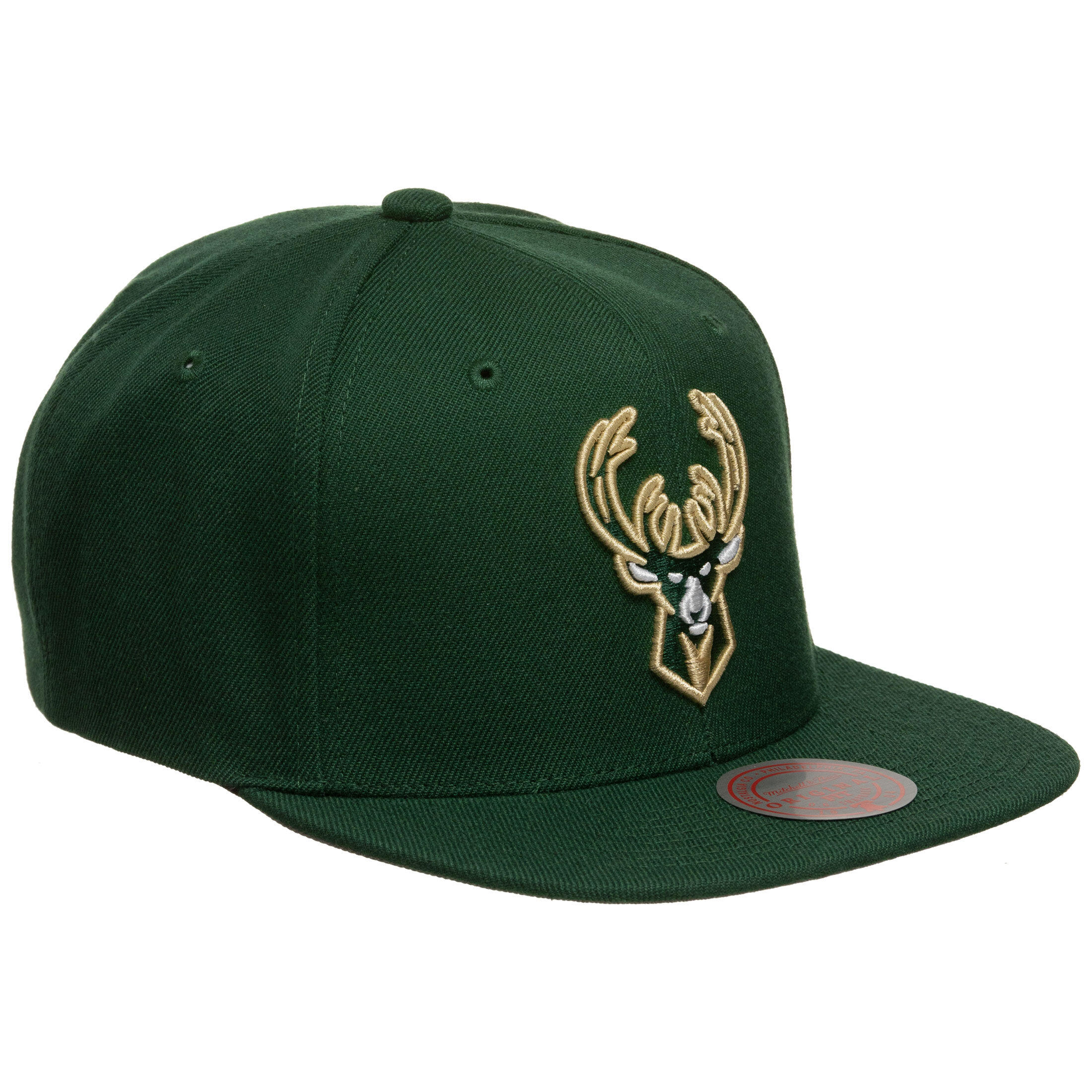 Czapka z daszkiem do koszykówki Mitchell Snapback Milwaukee zielona