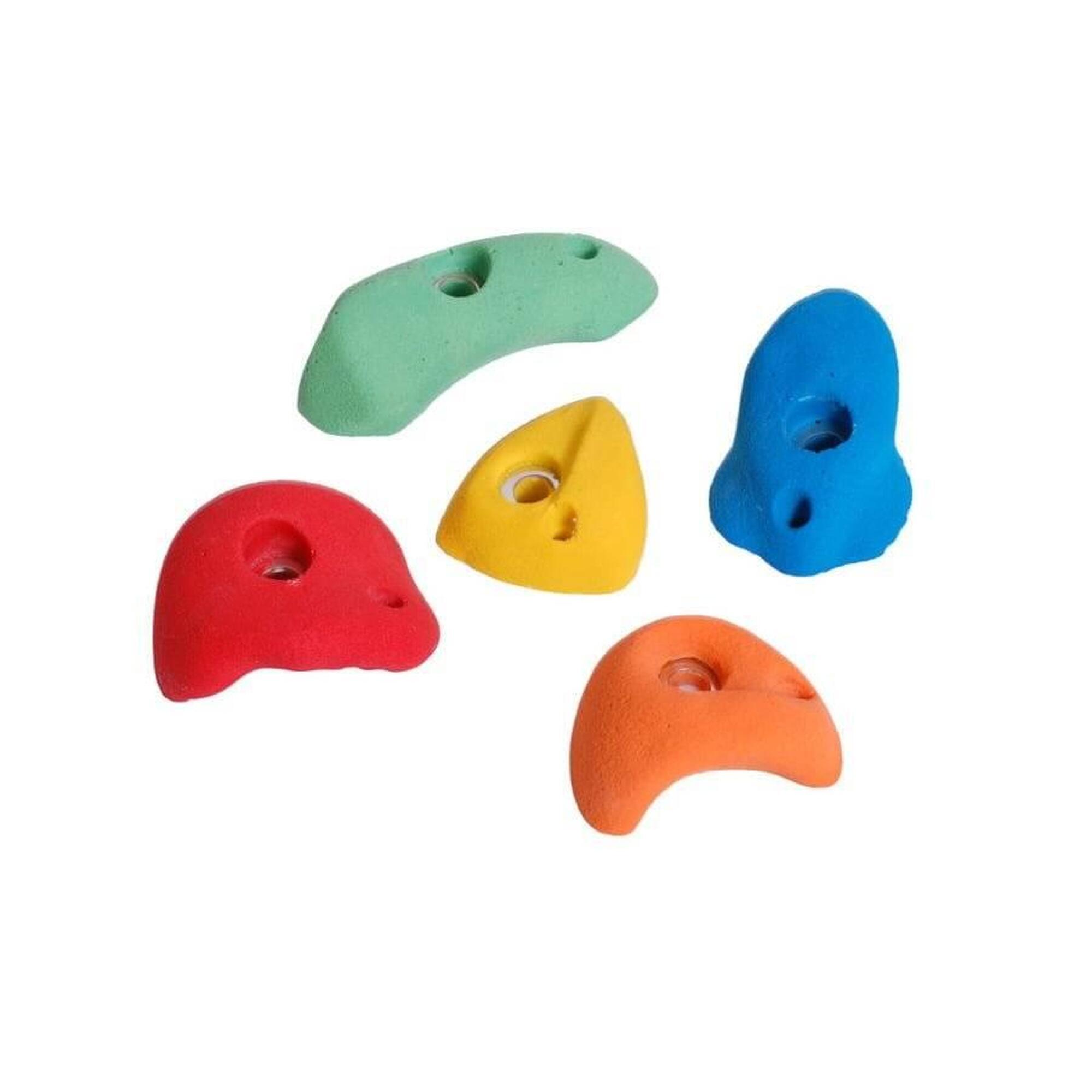 Chwyty wspinaczkowe M 5 szt. mix kolorów