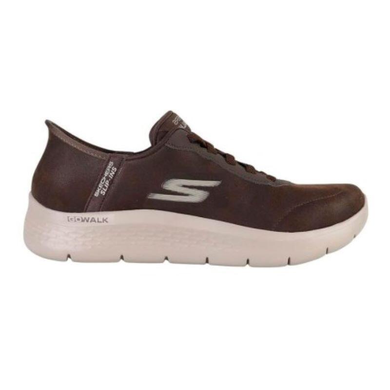 Buty SKECHERS SLIP - INS GO WALK FLEX - SMOOT Brązowy
