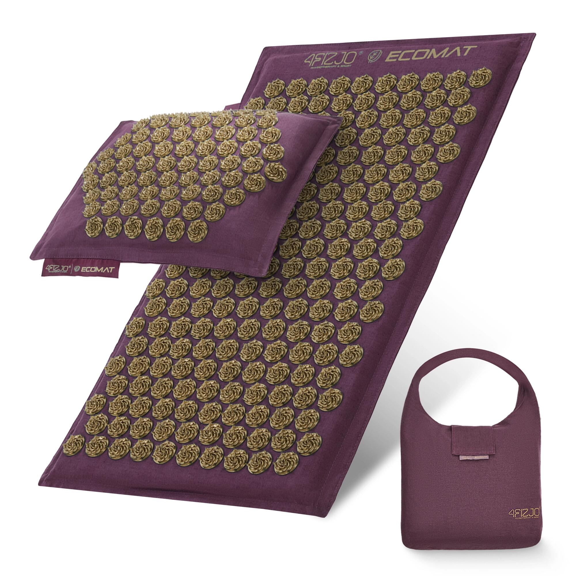 Mata do akupresury prozdrowotna 4FIZJO ECO z poduszką