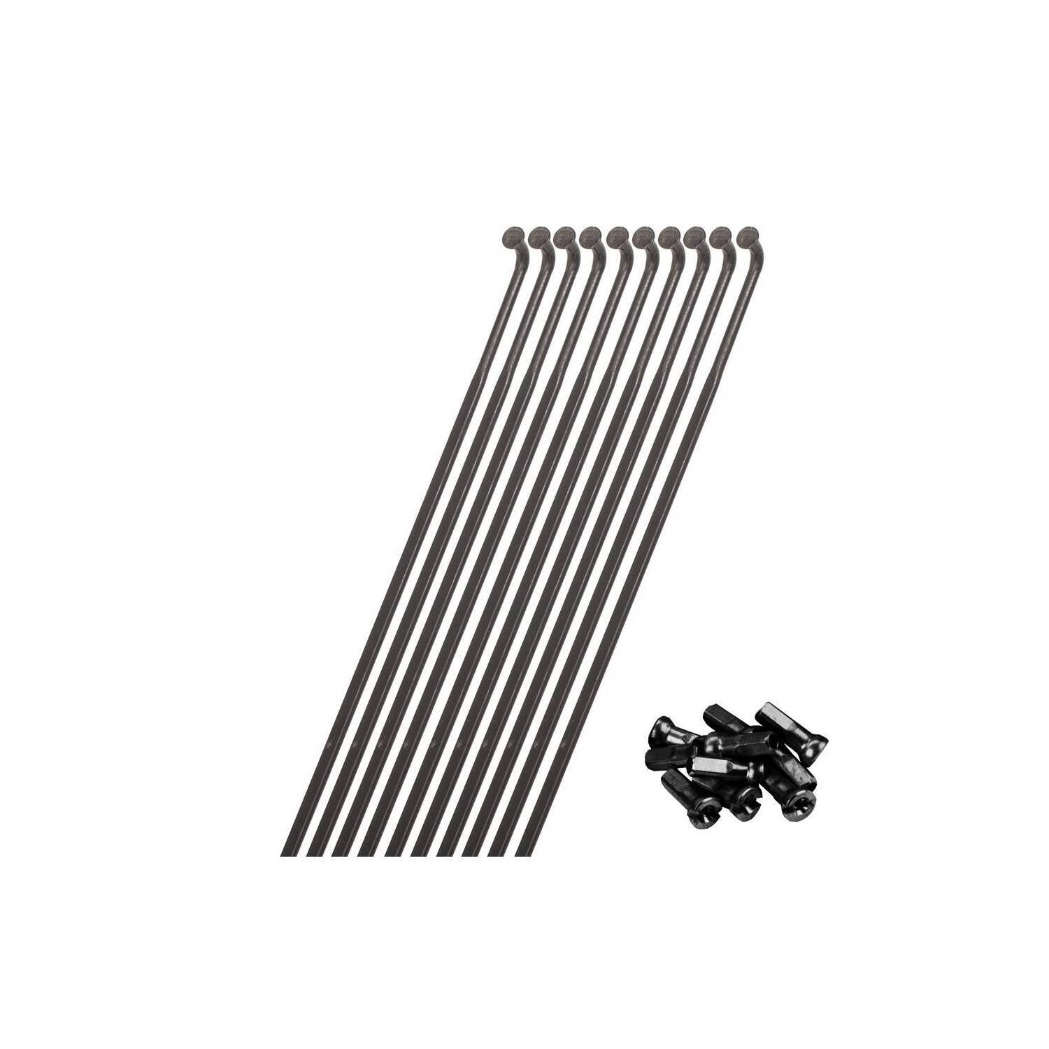 Przednie prawe szprychy i nyple Miche Dark DX