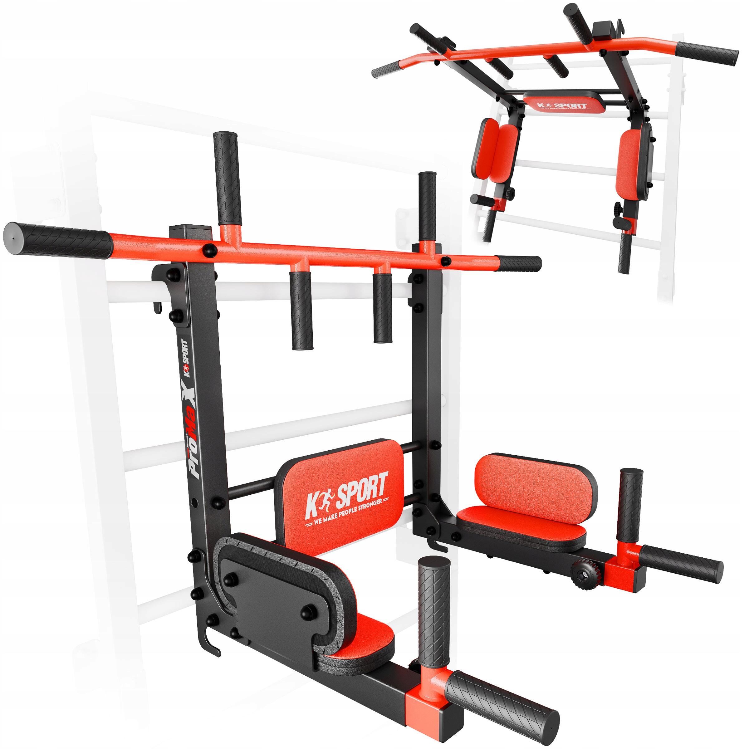 Drążek do ćwiczeń podciągania poręcz na drabinkę 2W1 K-sport KSSL080/2