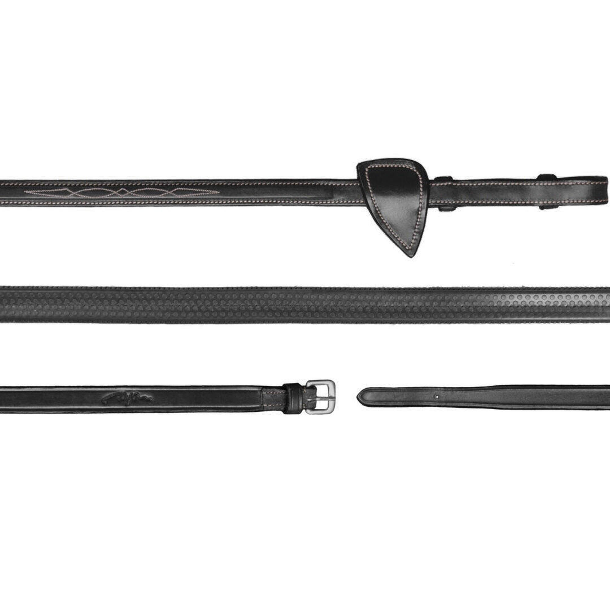 Dy'on 1/2 Rubber Teugels Hunter Zwart -