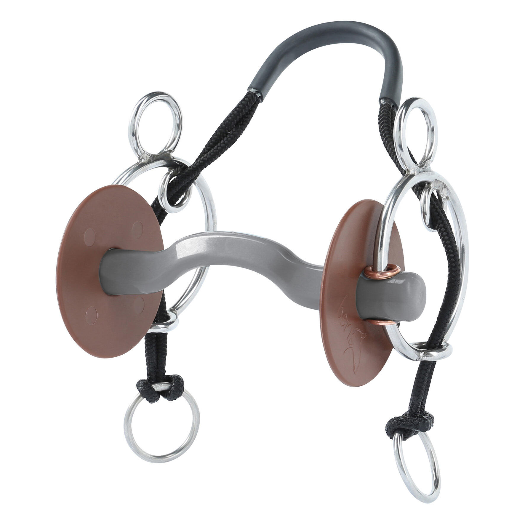 Mors kombinowany dla konia z przejściem na język, twardy Beris Konnex