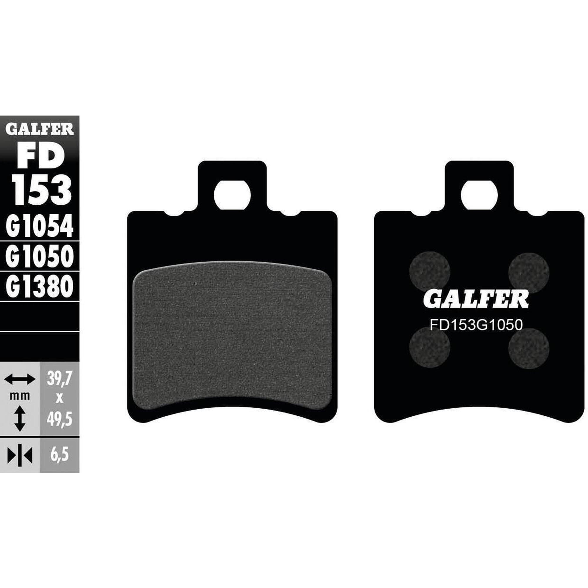 Organiczne klocki hamulcowe Galfer FD153 G1050 dla rowerów miejskich