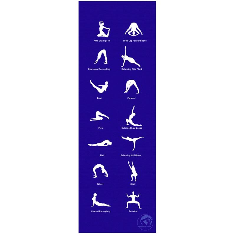 Mata do jogi Trendy Home 180x60x0,5 cm niebieska.