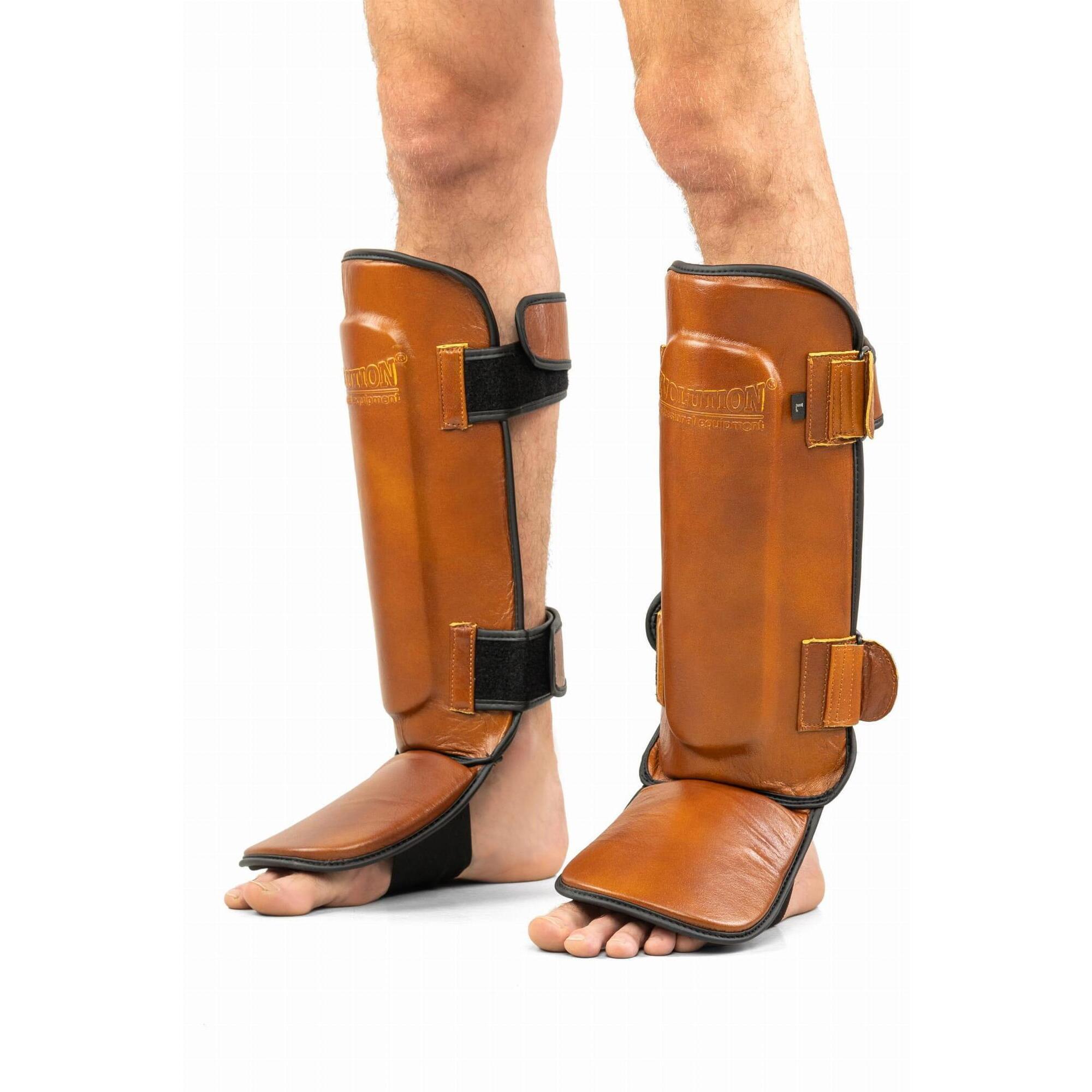 Ochraniacz na goleń skórzany Retro Evolution