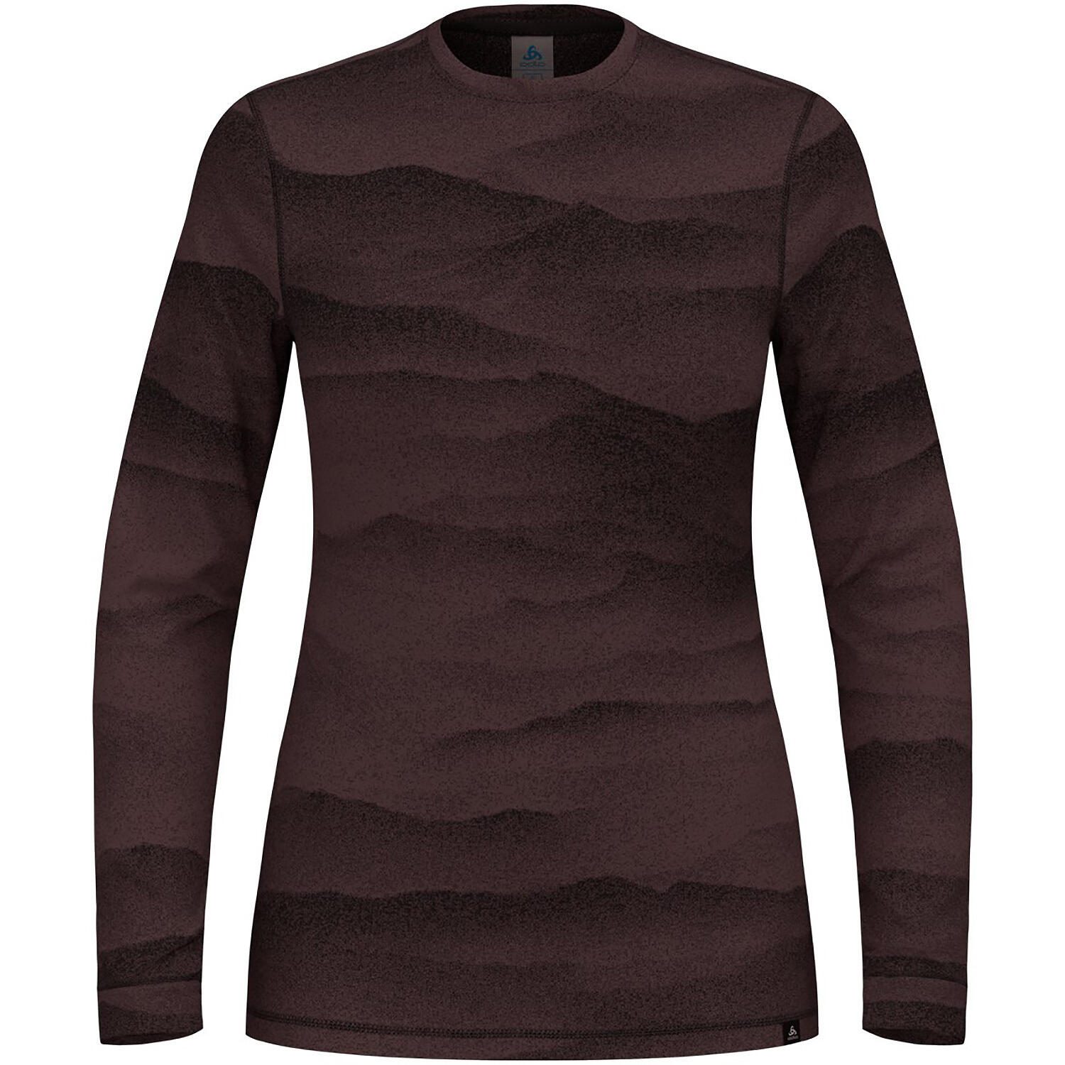 Bluza termoaktywna damska Odlo Merino Ridgelines BL Top Crew Neck LS
