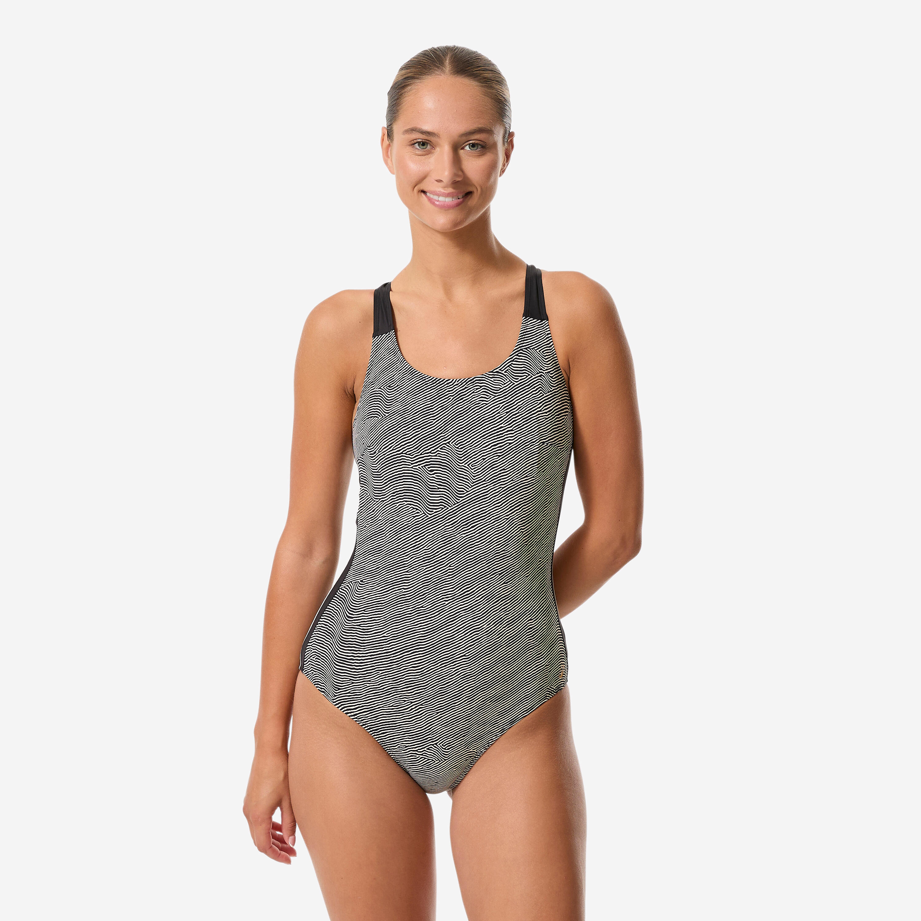 Strój jednoczęściowy do gimnastyki w wodzie/aquabike damski Nabaiji Sofi Sono