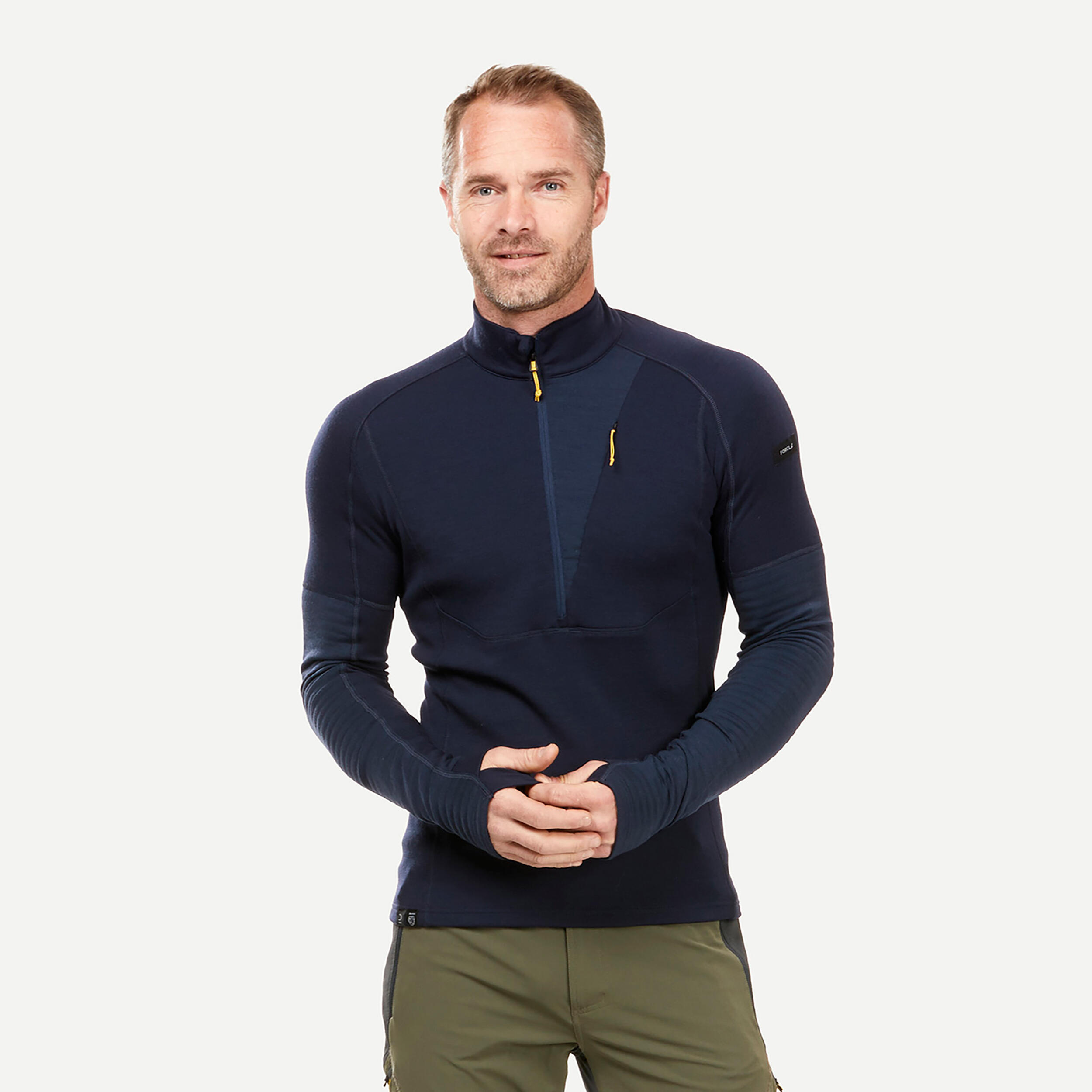 Koszulka męska trekkingowa z długim rękawem Simond MT900 merino