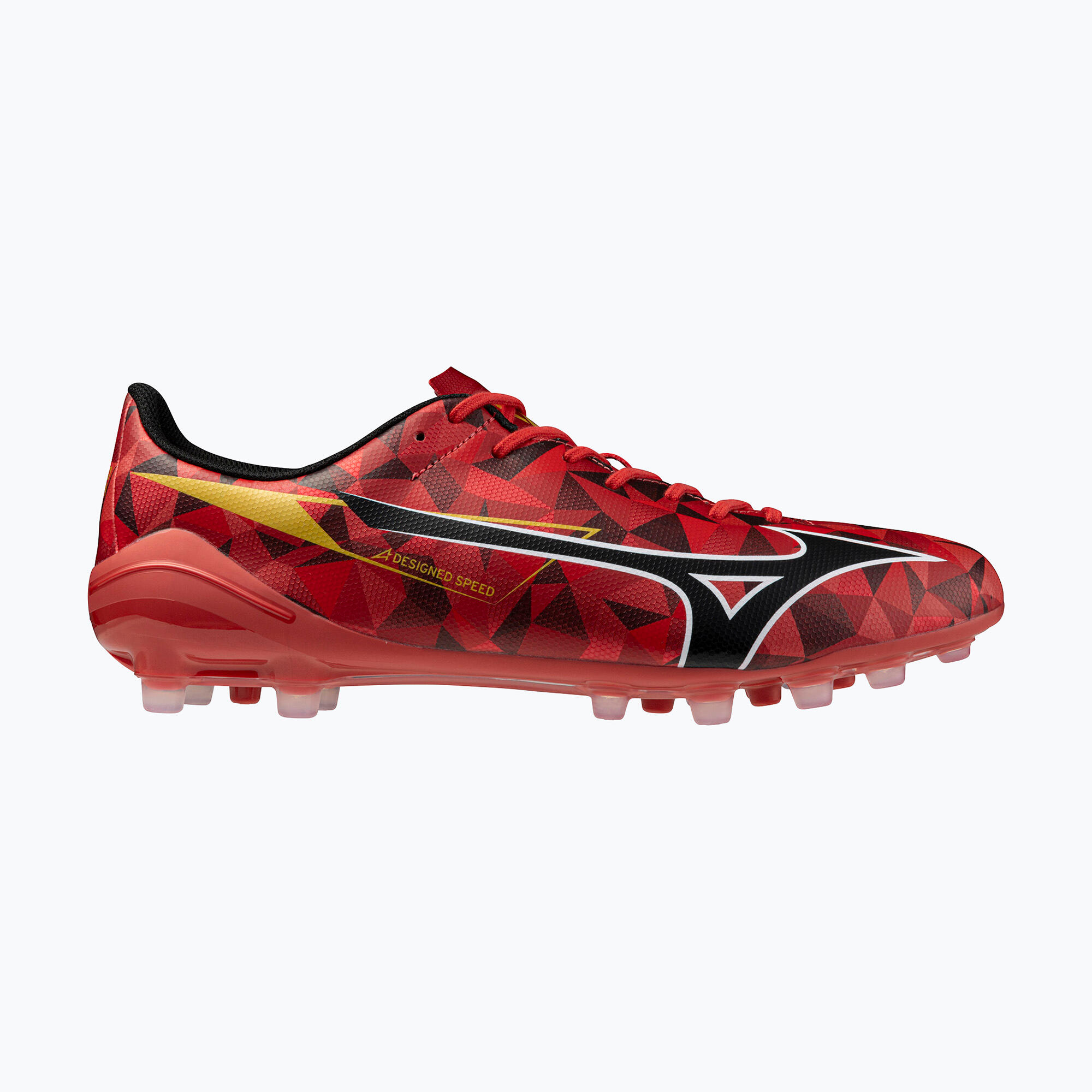 Buty do piłki nożnej Mizuno Alpha II Select AG morelia 40th red/black/gold
