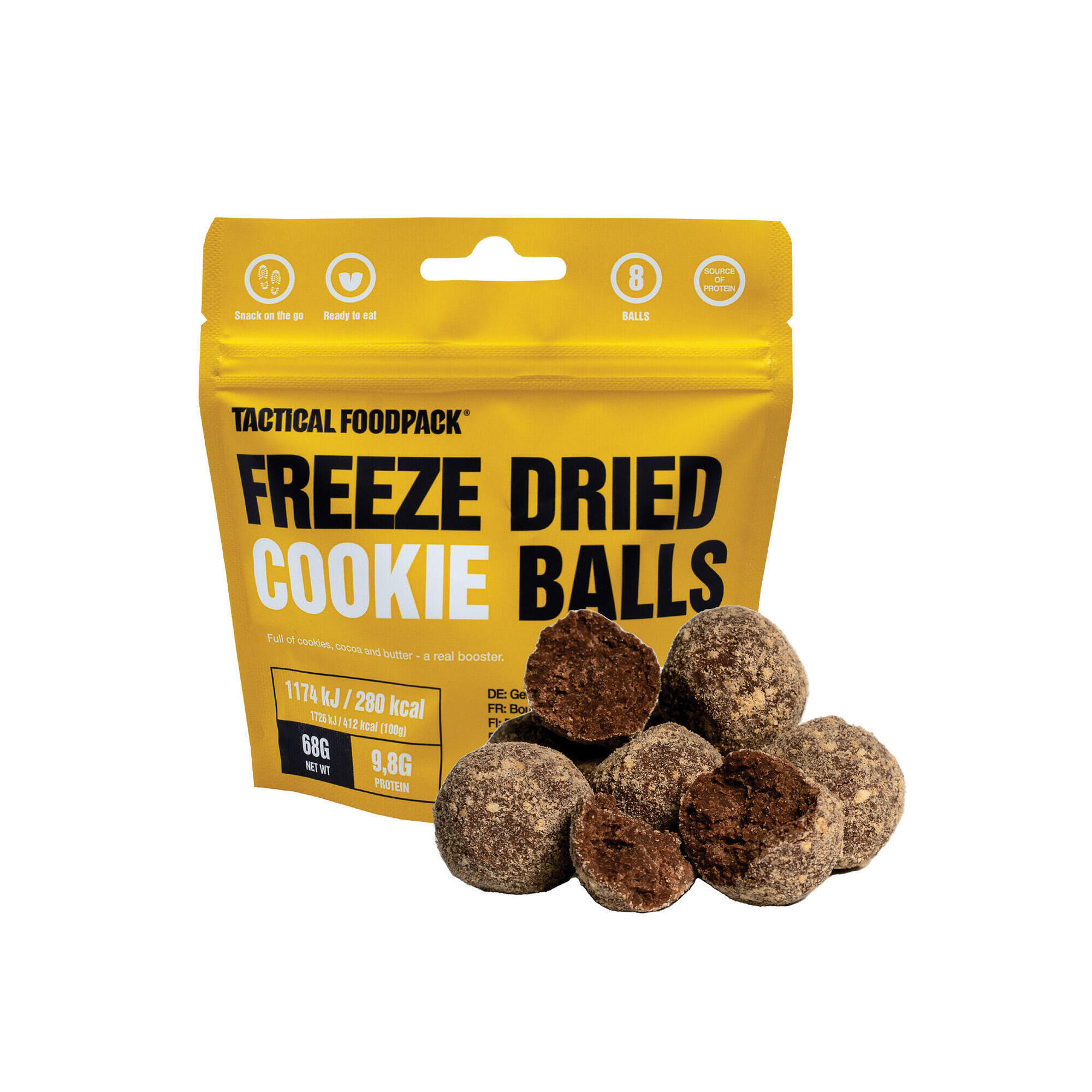 Przekąska Tactical Foodpack Liofilizowane kulki ciasteczkowe 68 g