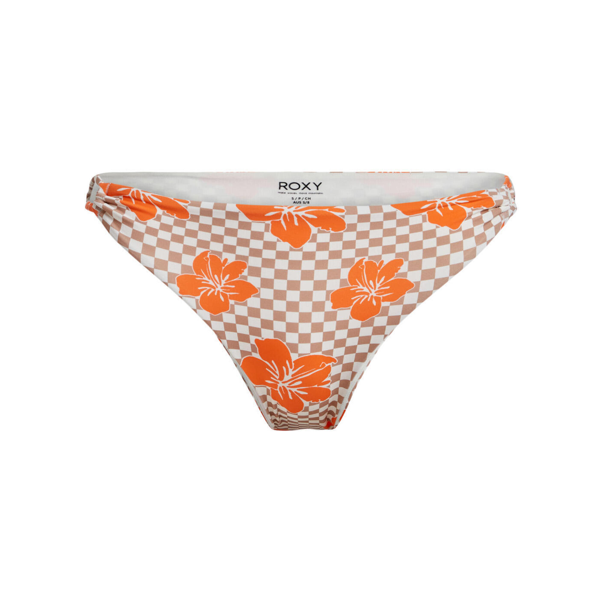 Majtki bikini o średnim kryciu dla Kobiety MINI HULA Brązowy