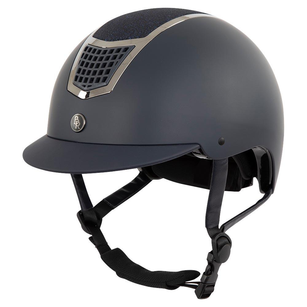 Standardowy kask jeździecki z daszkiem BR Equitation Lambda Glitter