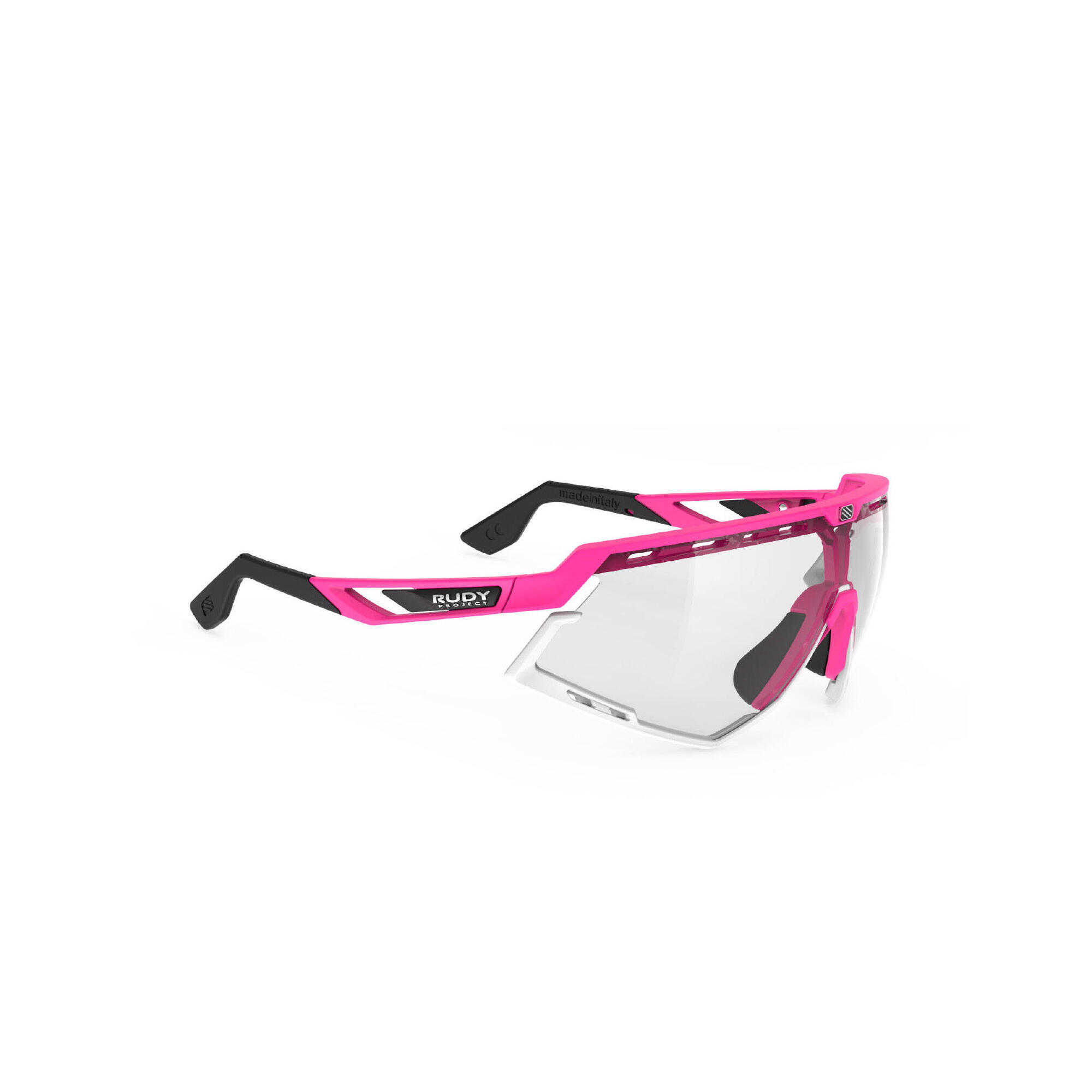 Okulary RUDY PROJECT DEFENDER PINK FLUO MATE - ImpactX 2 LASER BLACK