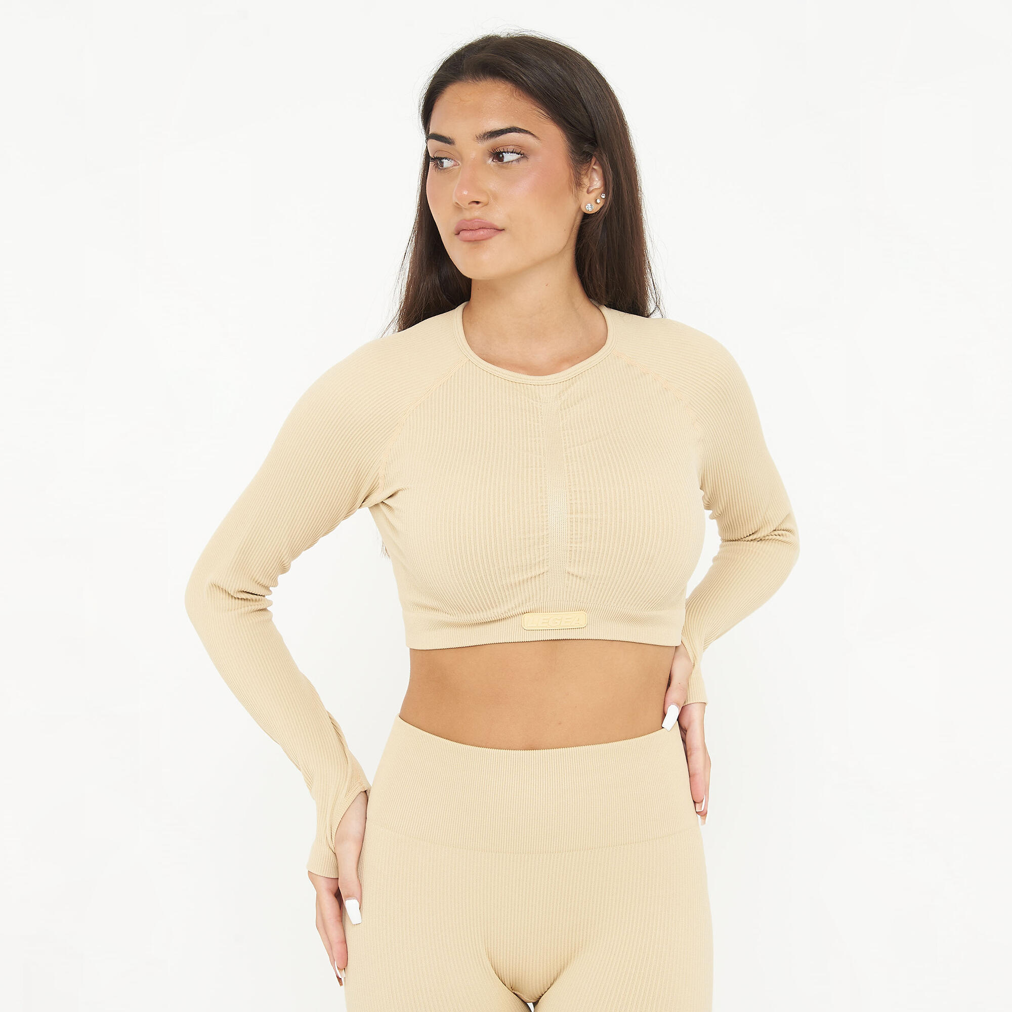 Koszulka Crop Top treningowa IMALA długie rękawy