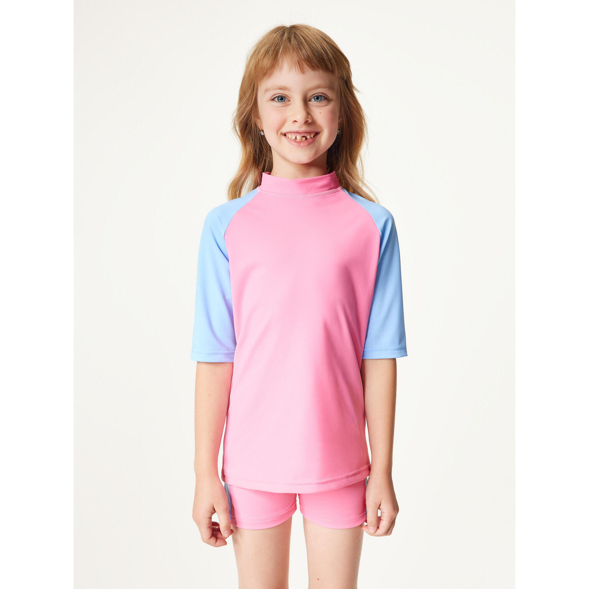 Dětské triko s UV ochranou 50+, Růžová