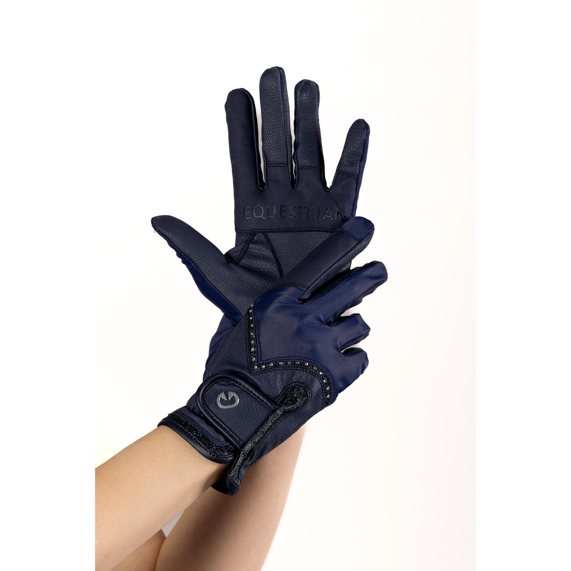 Rękawiczki Glittery Navy Equus