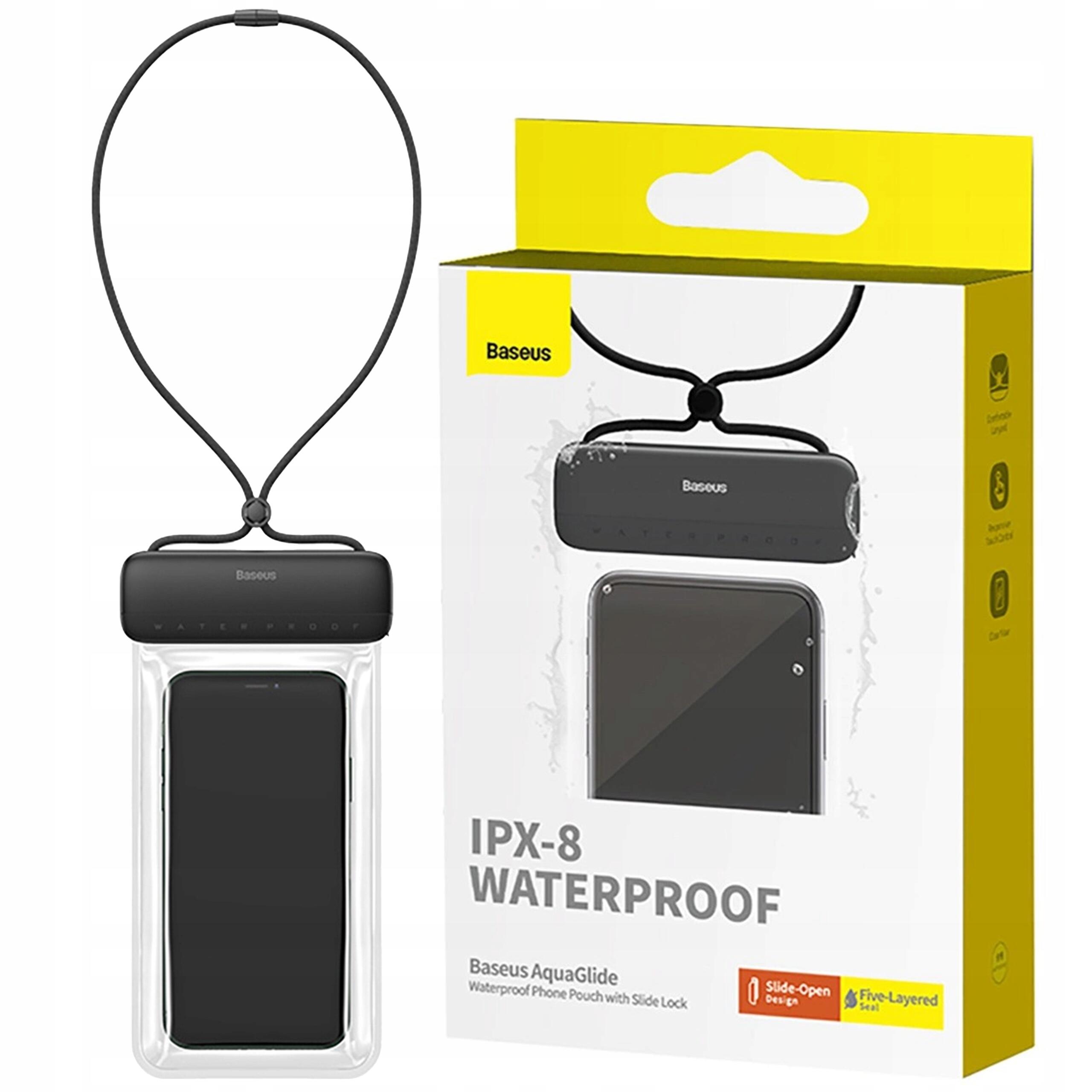 Baseus wododporne etui na telefon do 7,2" case do wody ipx8