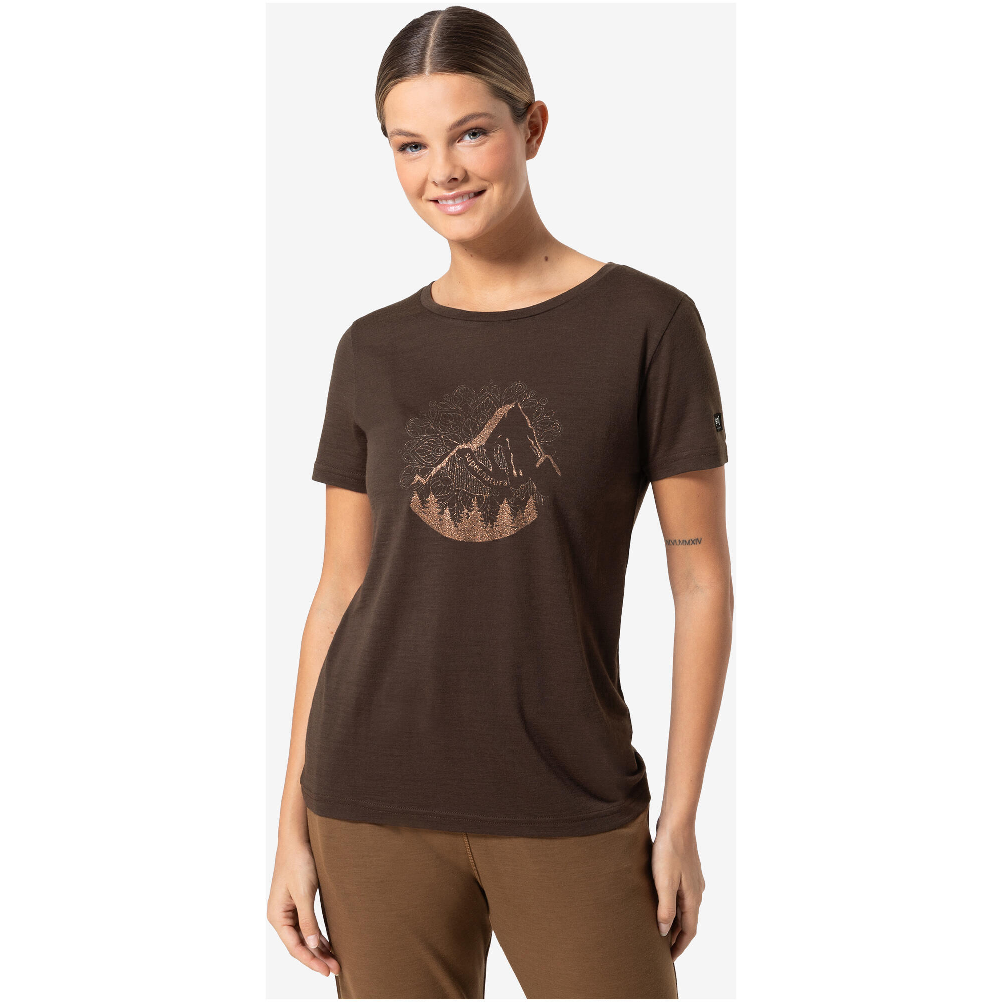 Koszulka z krótkim rękawkiem damska SUPER.NATURAL Mountain Losee Tee