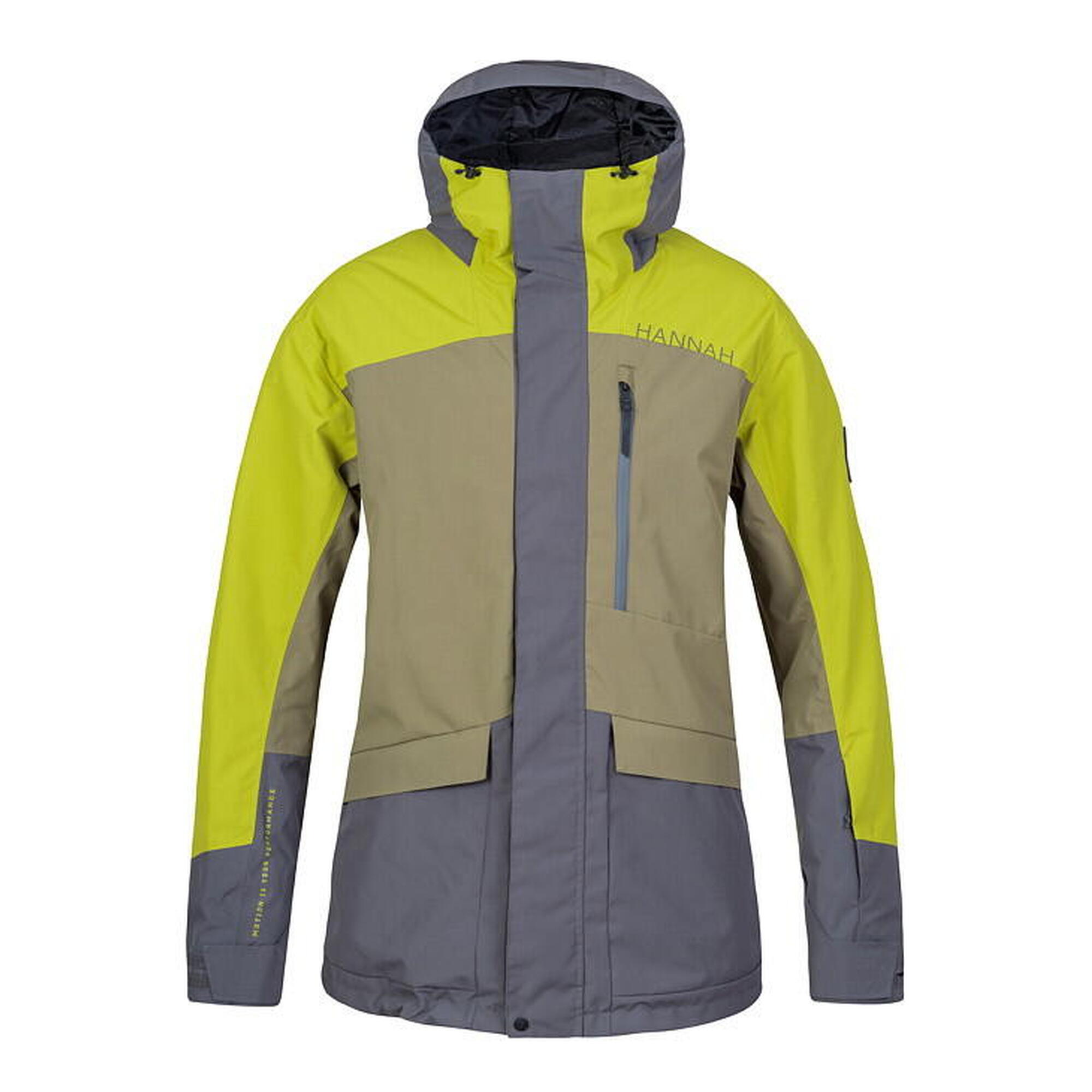 Kurtka męska narciarska Hannah Garow FD burnt olive/citronelle