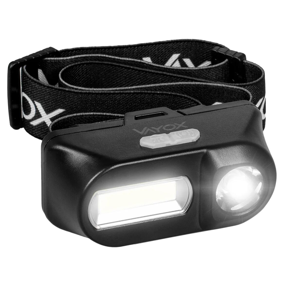 Latarka czołowa Vayox VA0175, 380lm, akumulatorowa, USB-C