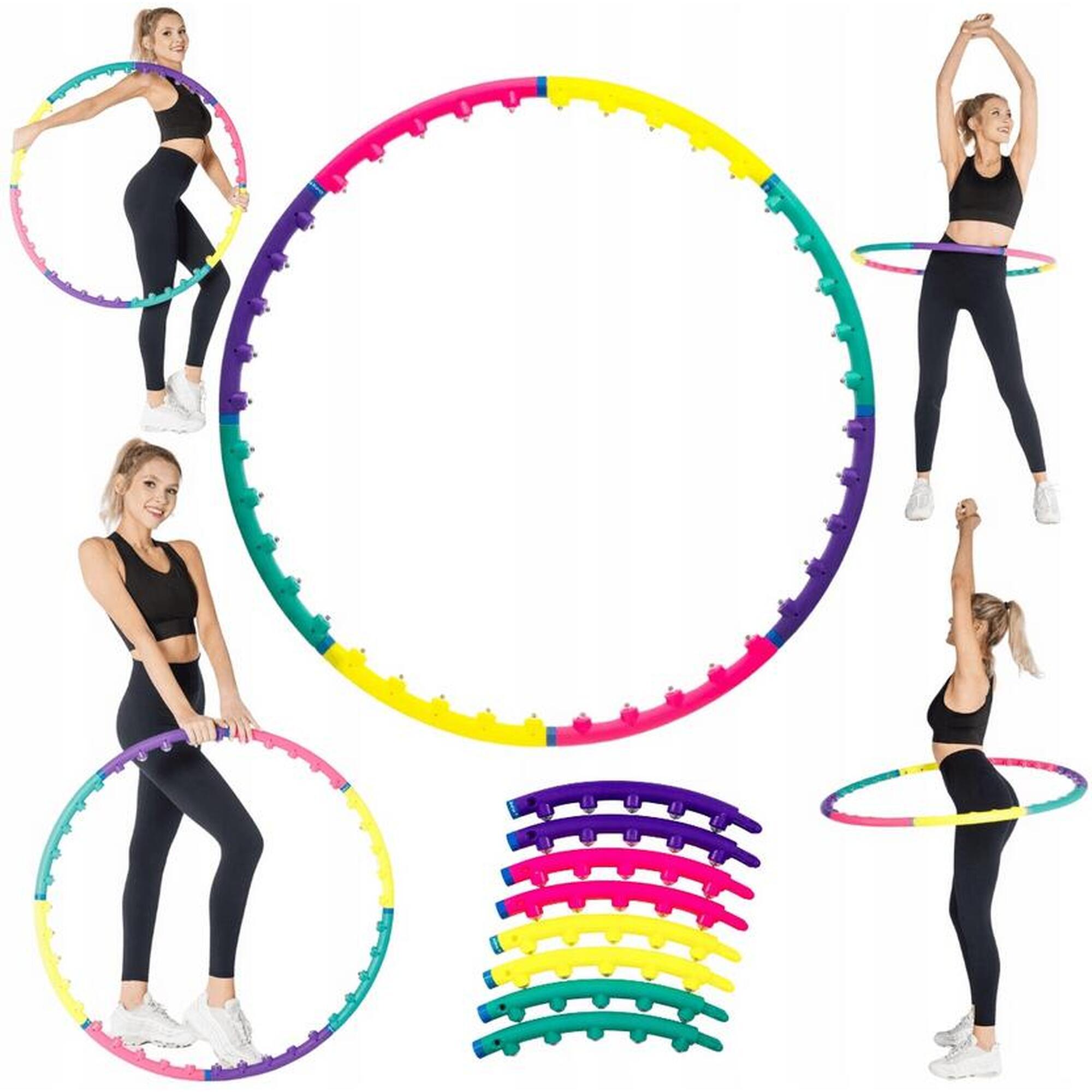 Hula Hop z wypustkami masującymi składane 8-elementowe Drfit