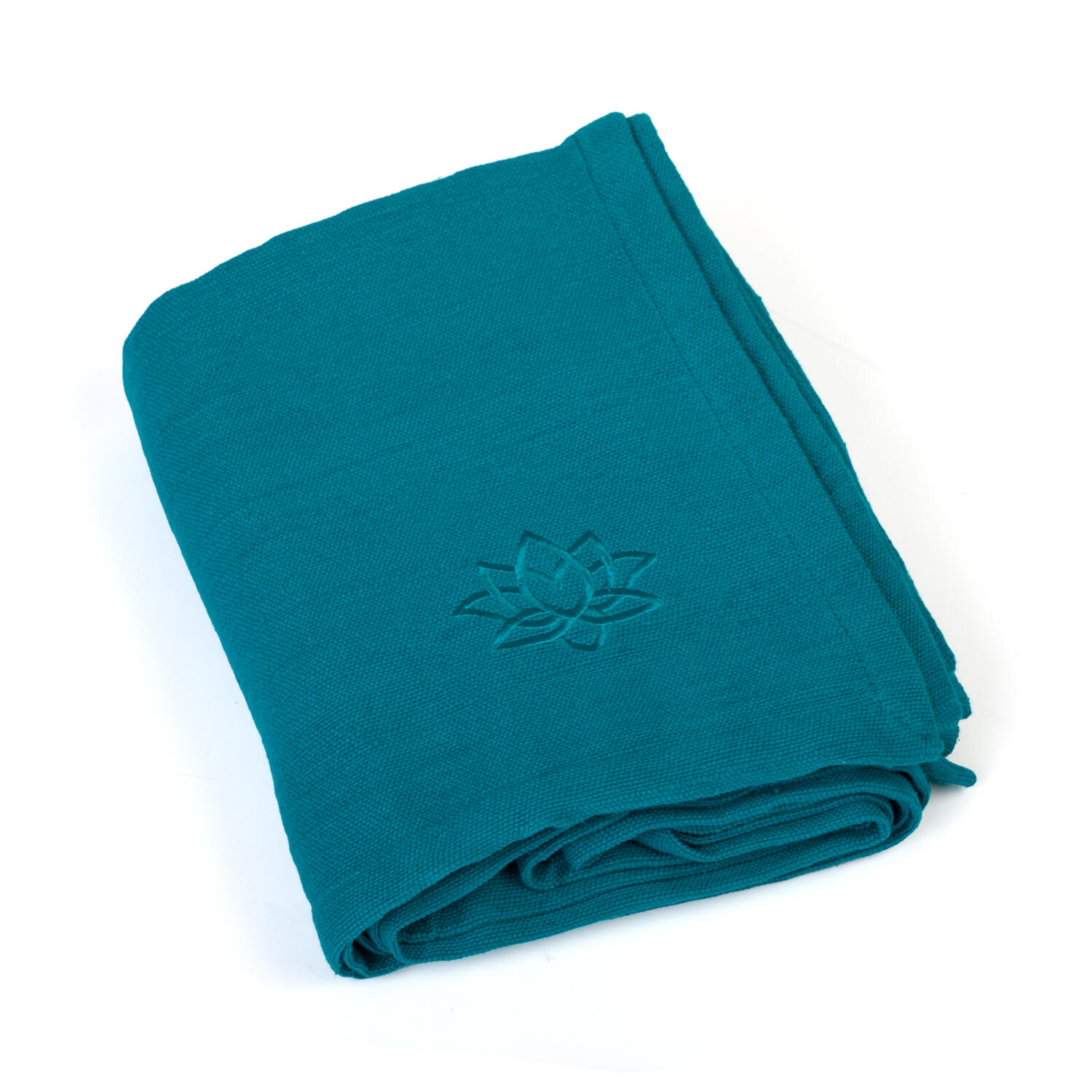 Bawełniany koc do jogi Bodhi Shavasana 150 x 200 cm - turkusowy