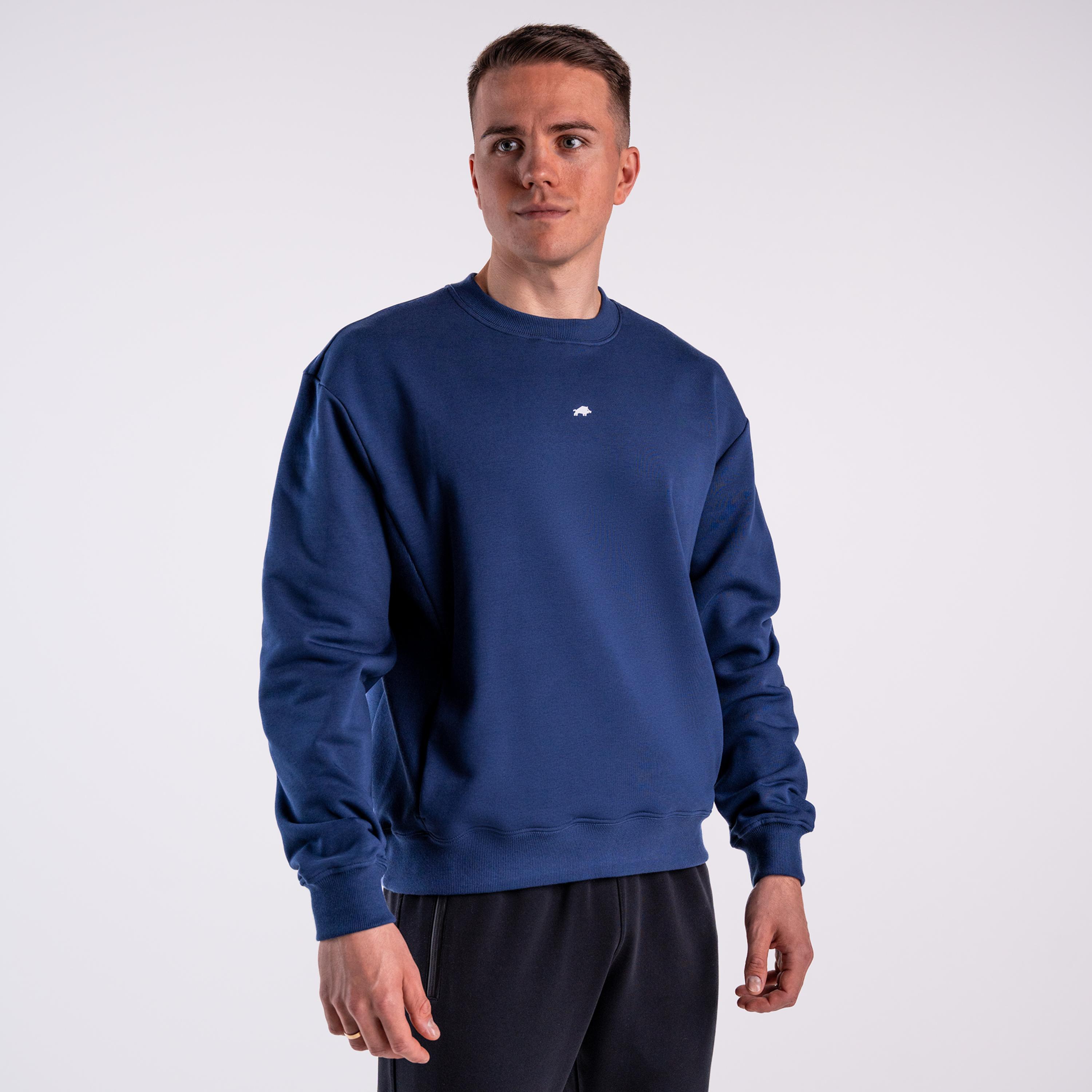 Bluza crewneck basic DZIK® granatowa