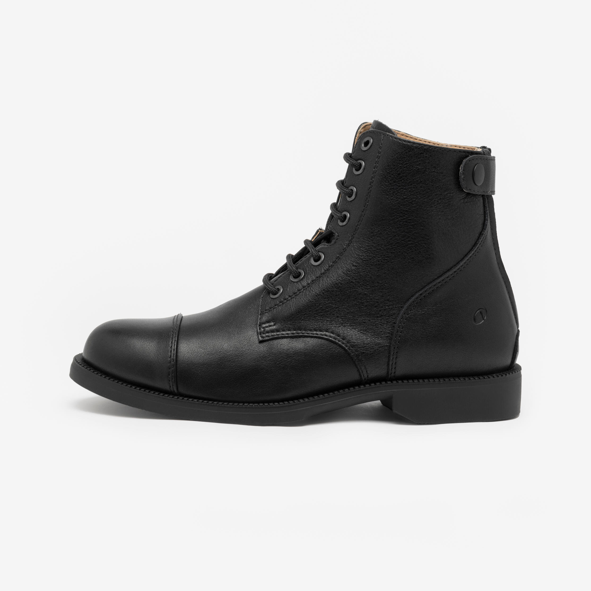 Sztyblety jeździeckie Fouganza Paddock 560 sznurowane skórzane