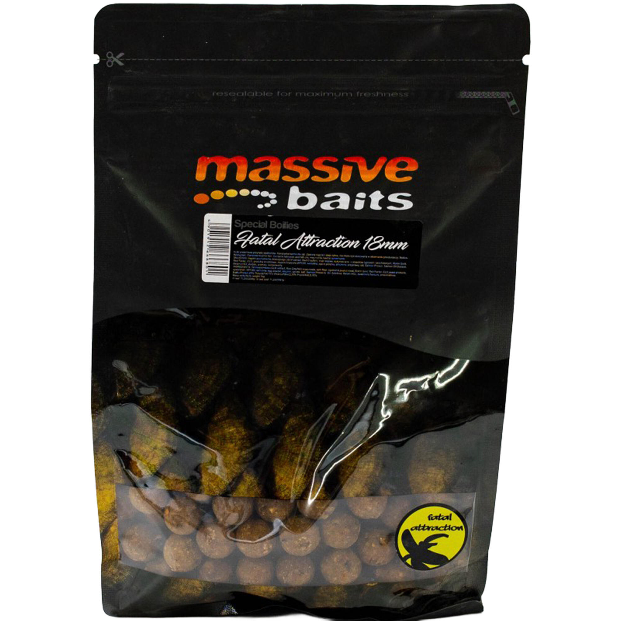 Kulki Massive Baits Top Shelf Boilies Fatal Attraction 18Mm Robin Gold 1Kg