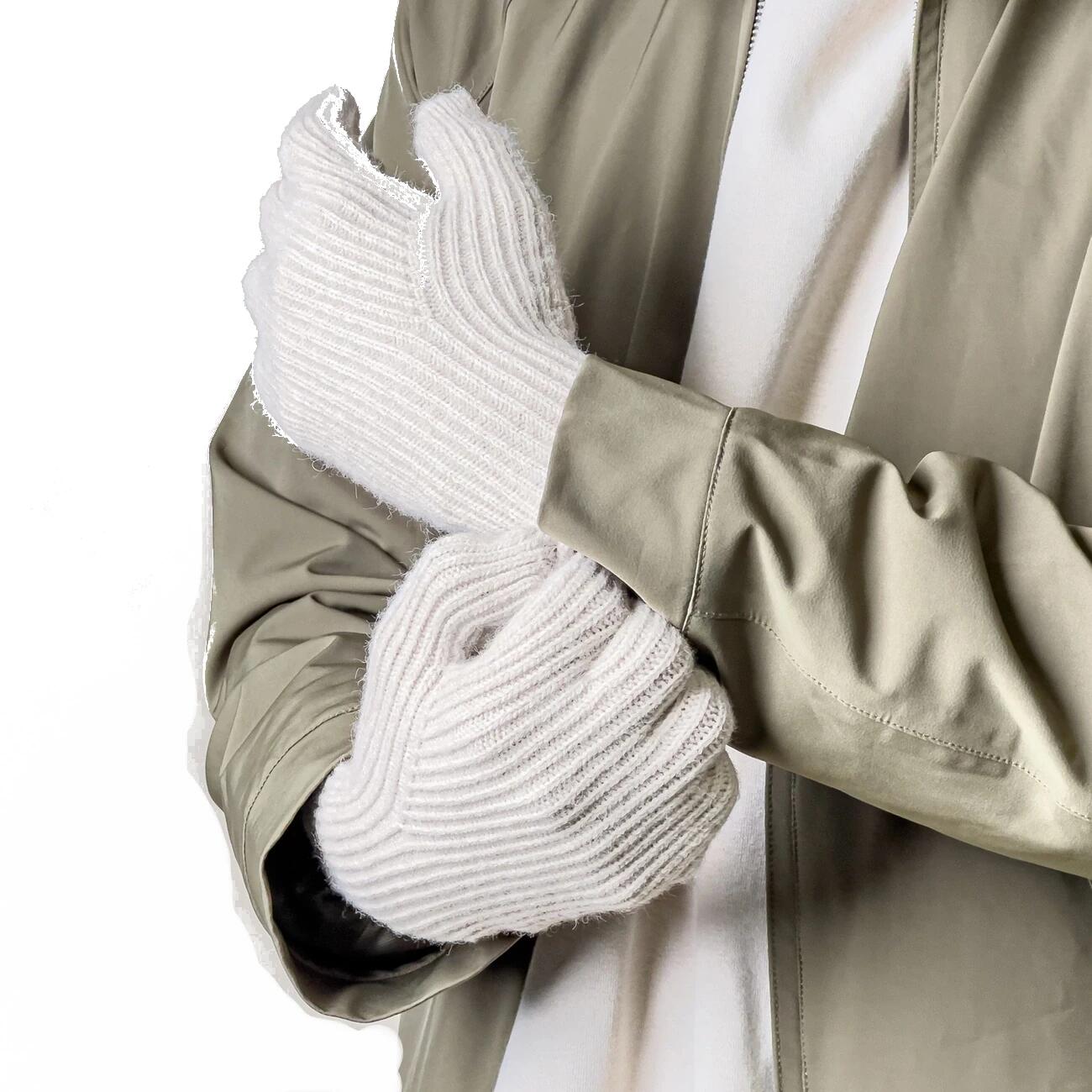 Rękawiczki turystyczne damskie Hurtel plecione z wycięciem na palce