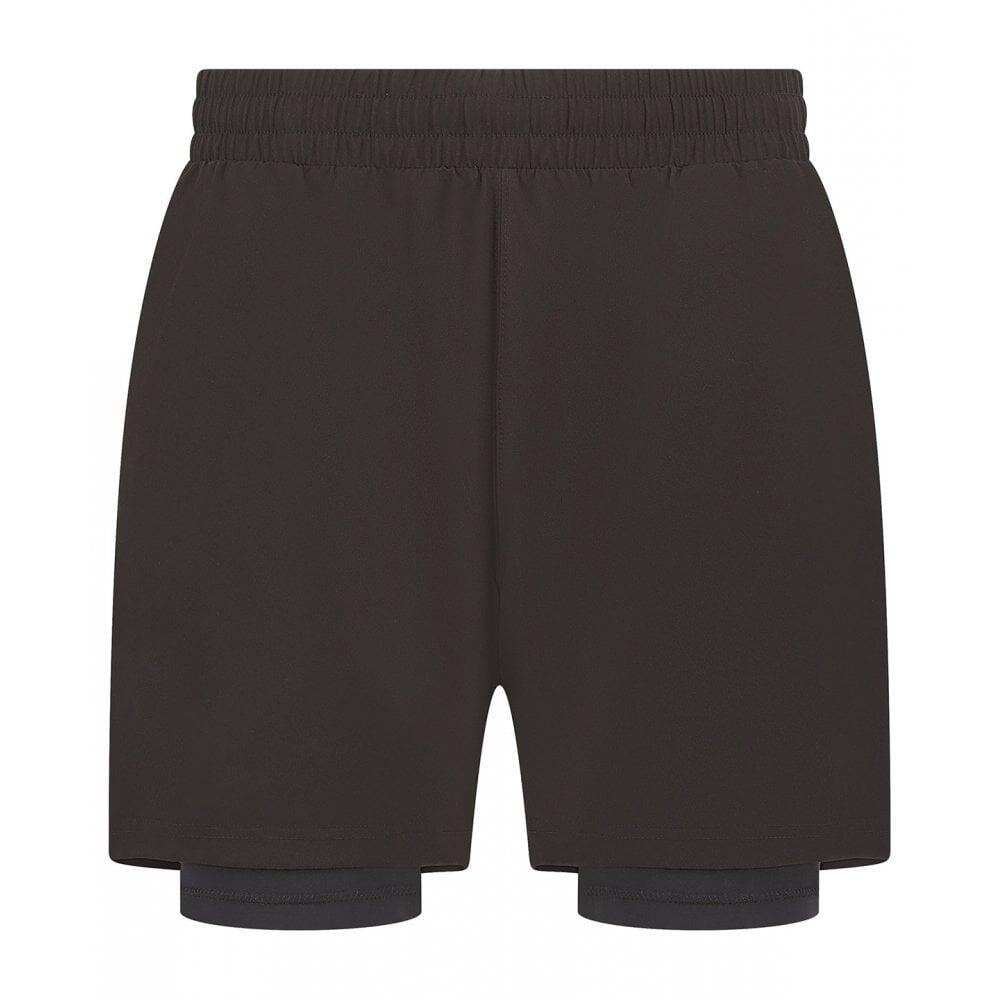 Męskie Dwuwarstwowe Spodenki Sportowe