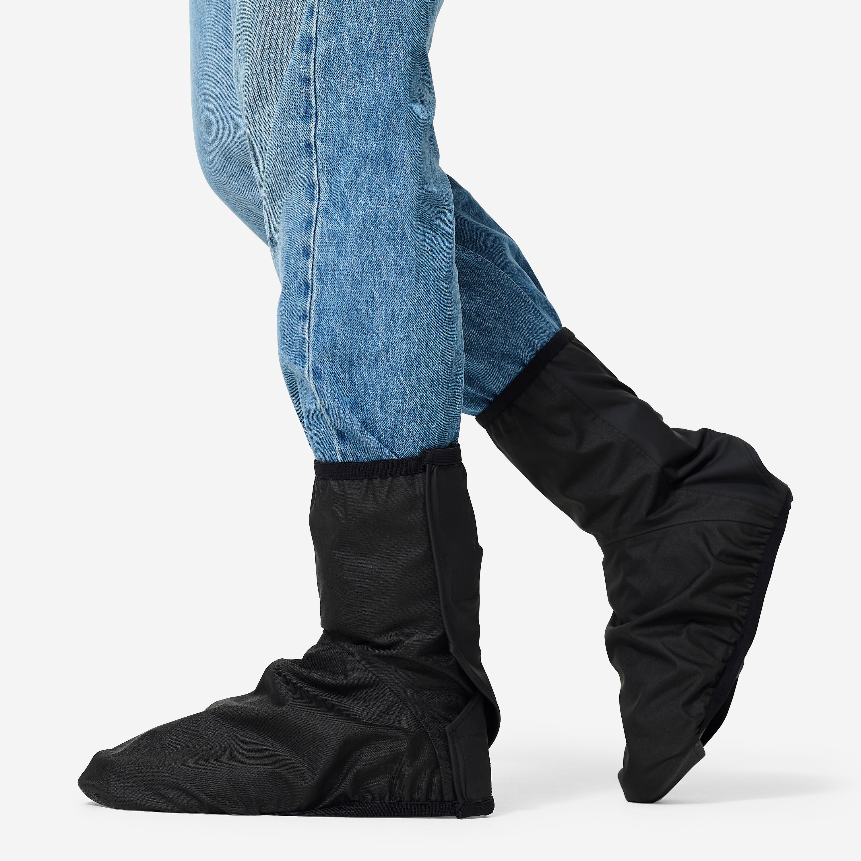 Ochraniacze na buty na rower miejski Btwin 900 przeciwdeszczowe