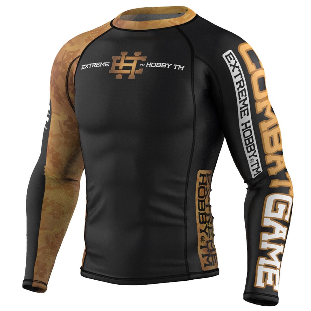 Koszulka sportowa męska Rashguard do MMA EXTREME HOBBY GOLDEN WARRIOR