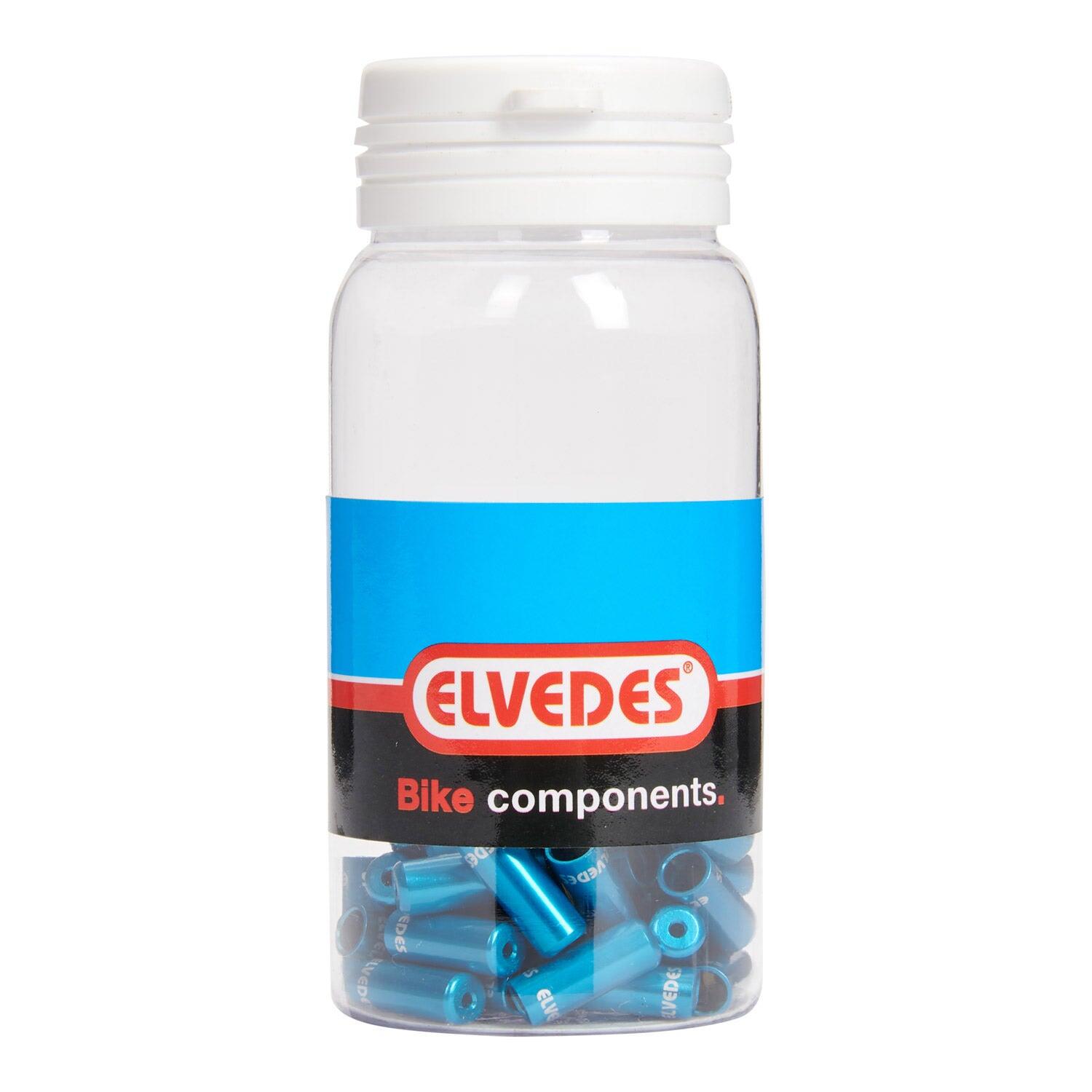 Elvedes nakładka na kabel 4,2 mm niebieska aluminium (50 szt.)