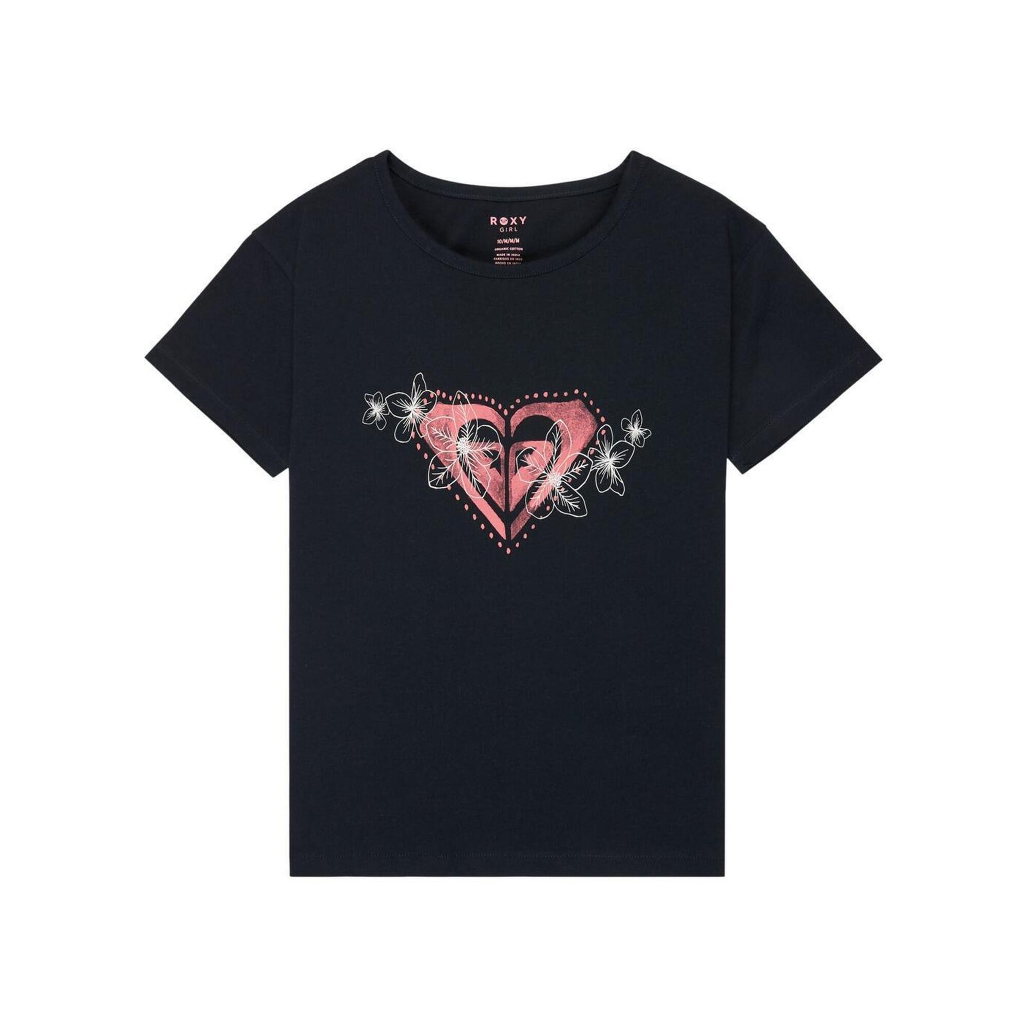 Koszulka z krótkim rękawem dla Dziewczynki LILYREGULAR NIGHT Czarny