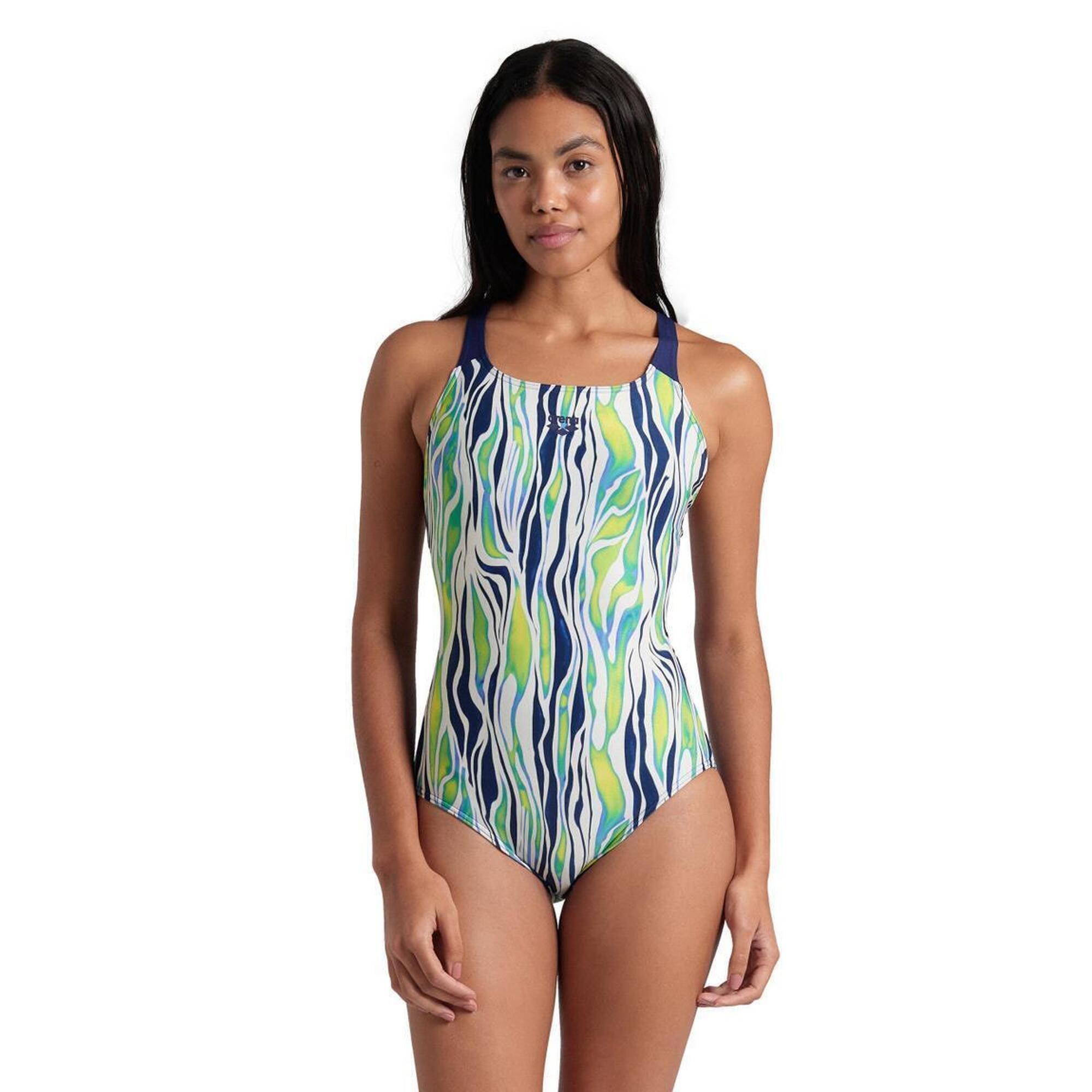 Strój Kąpielowy Arena Zebra Stripes Swim Pro Back – Wielokolorowy – Rozmiar 32