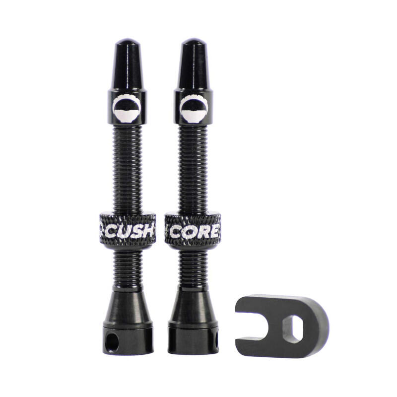 Wentyl bezdętkowy Cushcore - 55 mm (para) - czarny