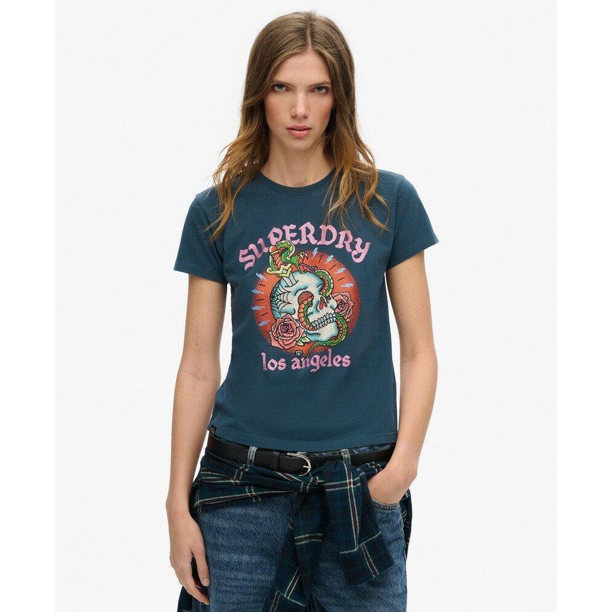 Koszulka z kryształkami do tatuażu